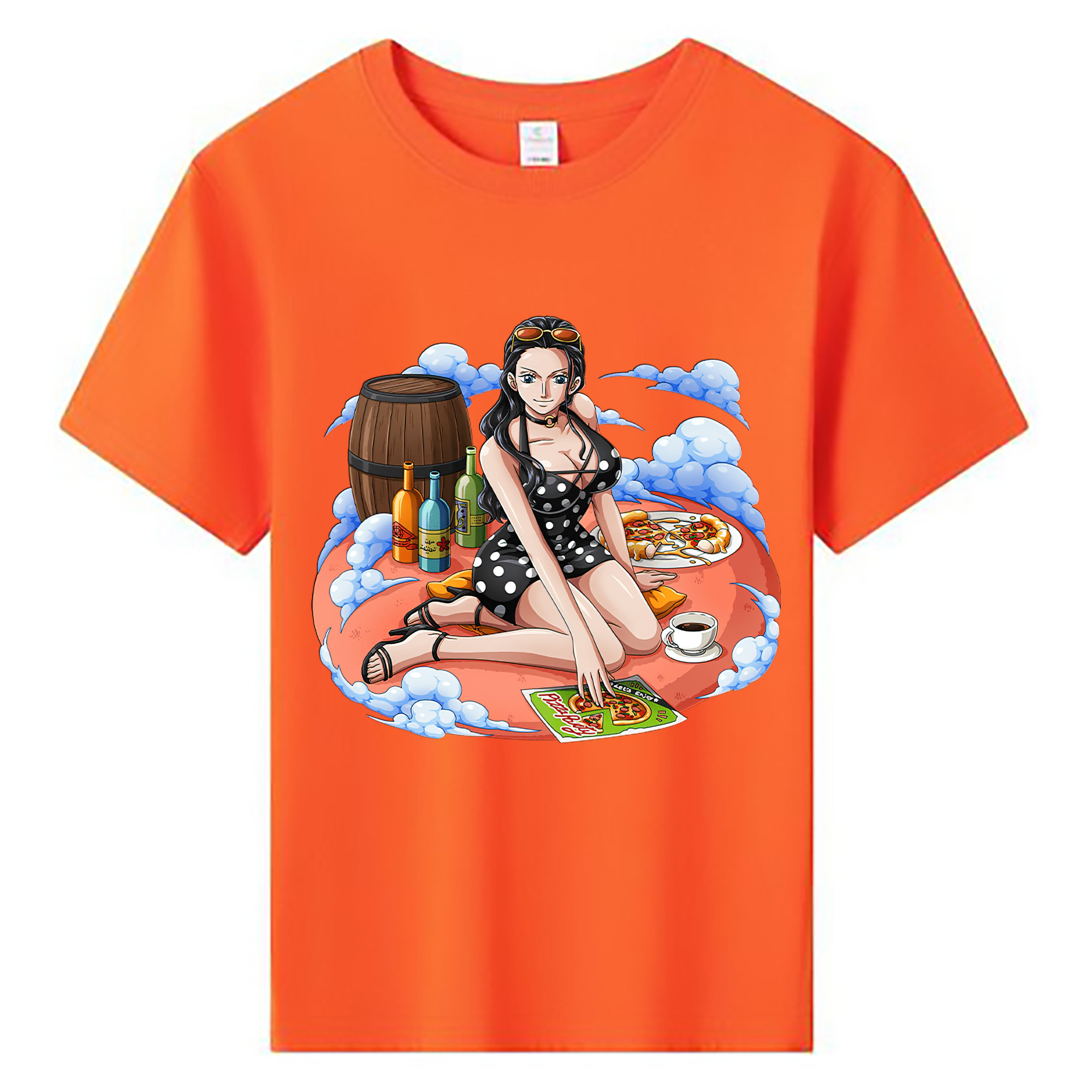 ワンピース ニコ・ロビン ONE PIECE Nico Robin 綿100％キッズTシャツ（フロントプリント）