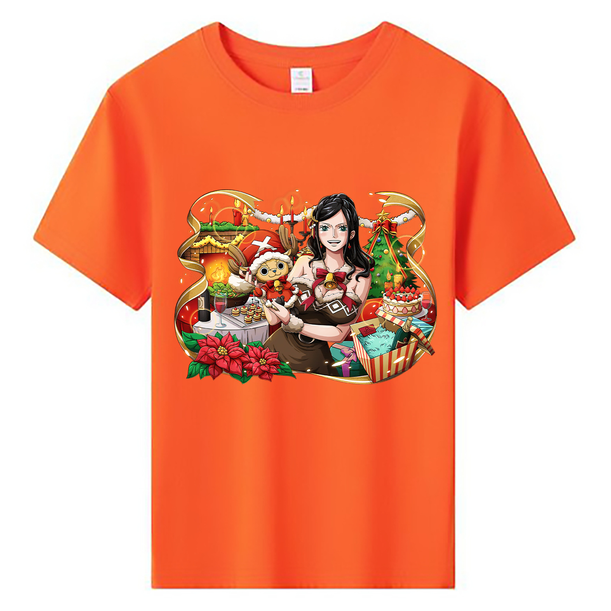 ワンピース ニコ・ロビン ONE PIECE Nico Robin 綿100％キッズTシャツ（フロントプリント）