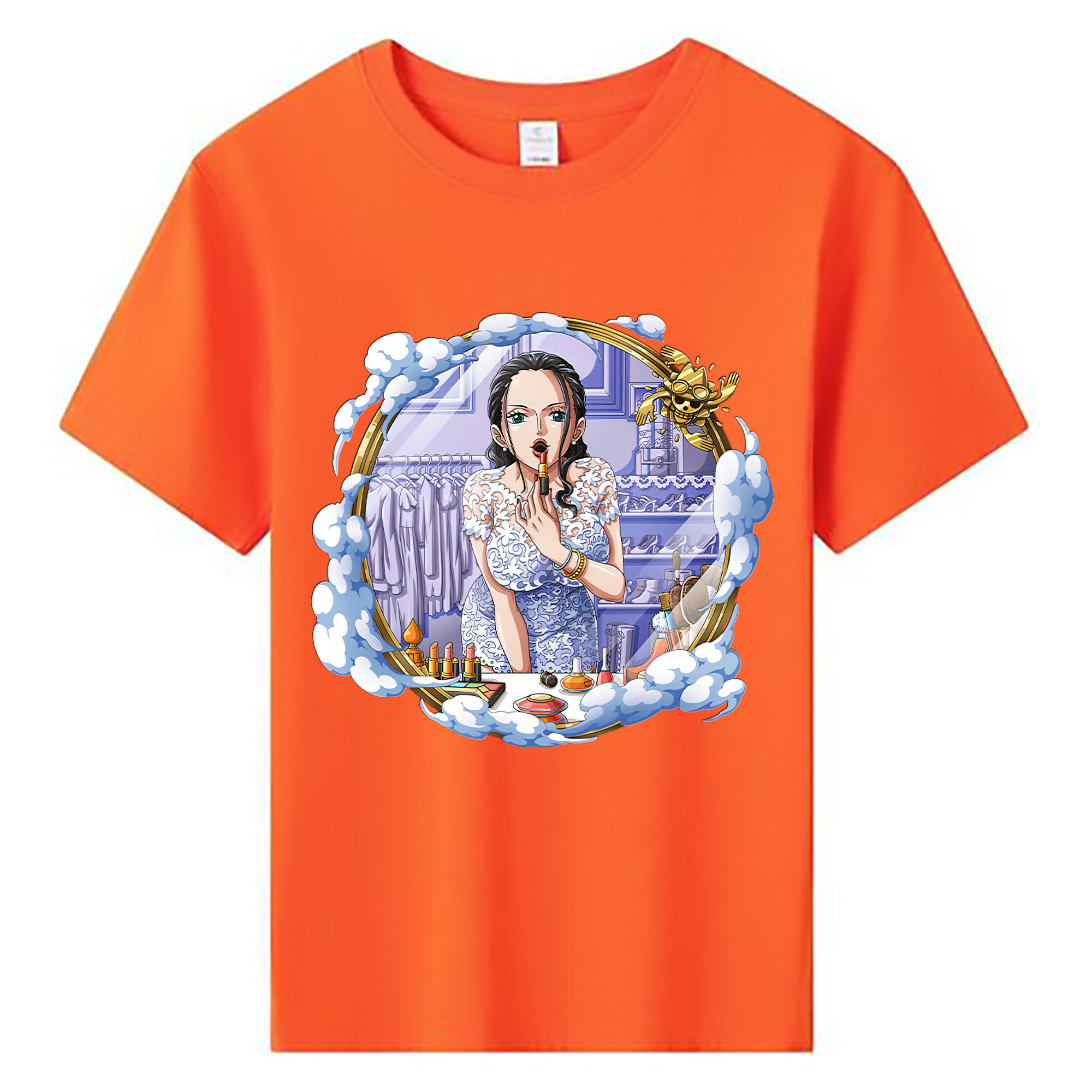 ワンピース ニコ・ロビン ONE PIECE Nico Robin 綿100％キッズTシャツ（フロントプリント）