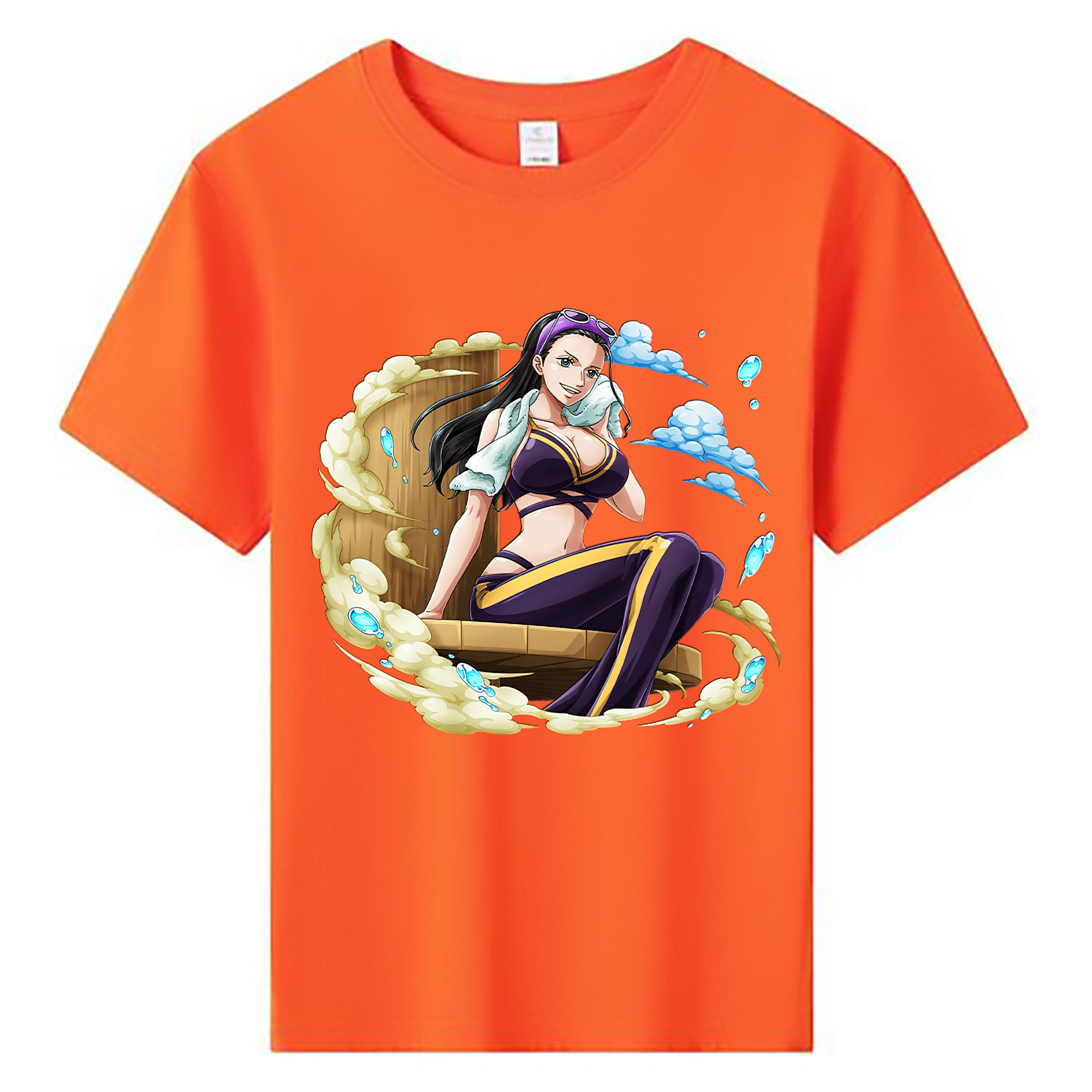 ワンピース ニコ・ロビン ONE PIECE Nico Robin 綿100％キッズTシャツ（フロントプリント）