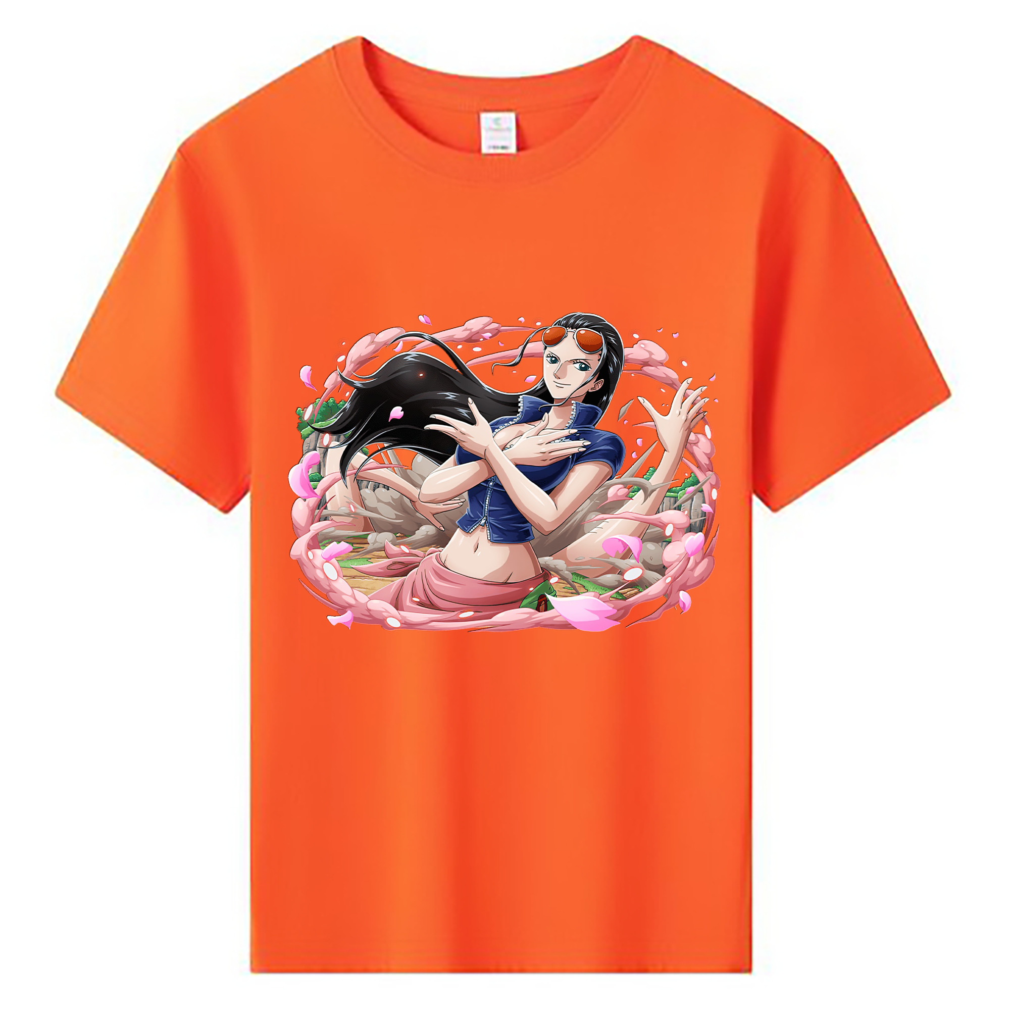 ワンピース ニコ・ロビン ONE PIECE Nico Robin 綿100％キッズTシャツ（フロントプリント）