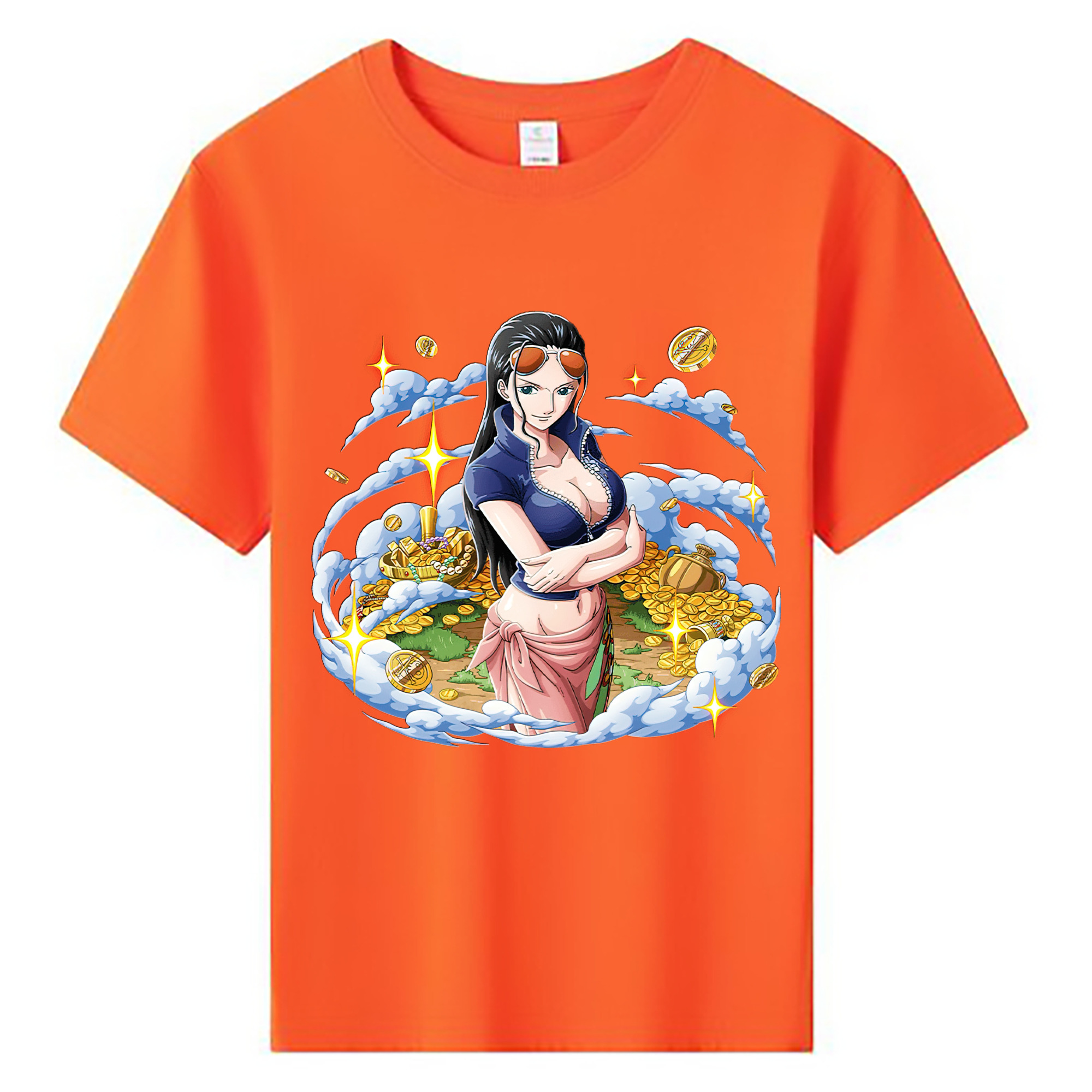 ワンピース ニコ・ロビン ONE PIECE Nico Robin 綿100％キッズTシャツ（フロントプリント）