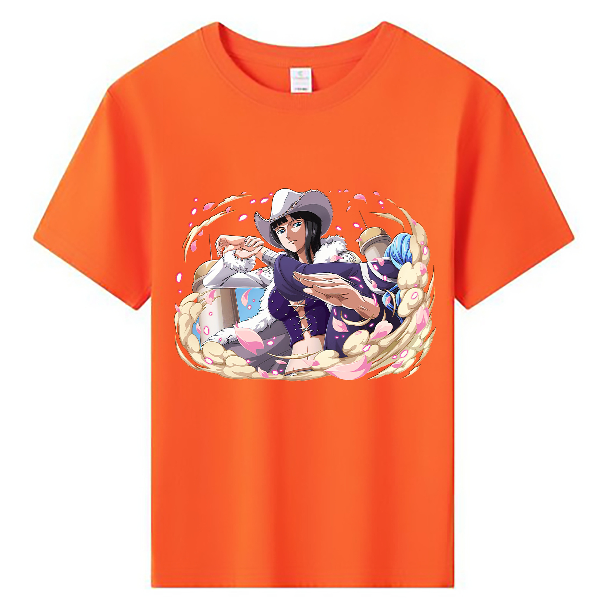 ワンピース ニコ・ロビン ONE PIECE Nico Robin 綿100％キッズTシャツ（フロントプリント）