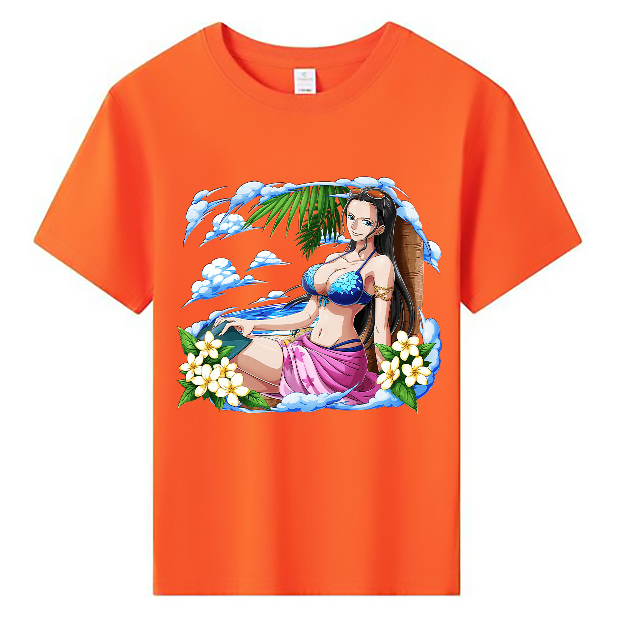 ワンピース ニコ・ロビン ONE PIECE Nico Robin 綿100％キッズTシャツ（フロントプリント）