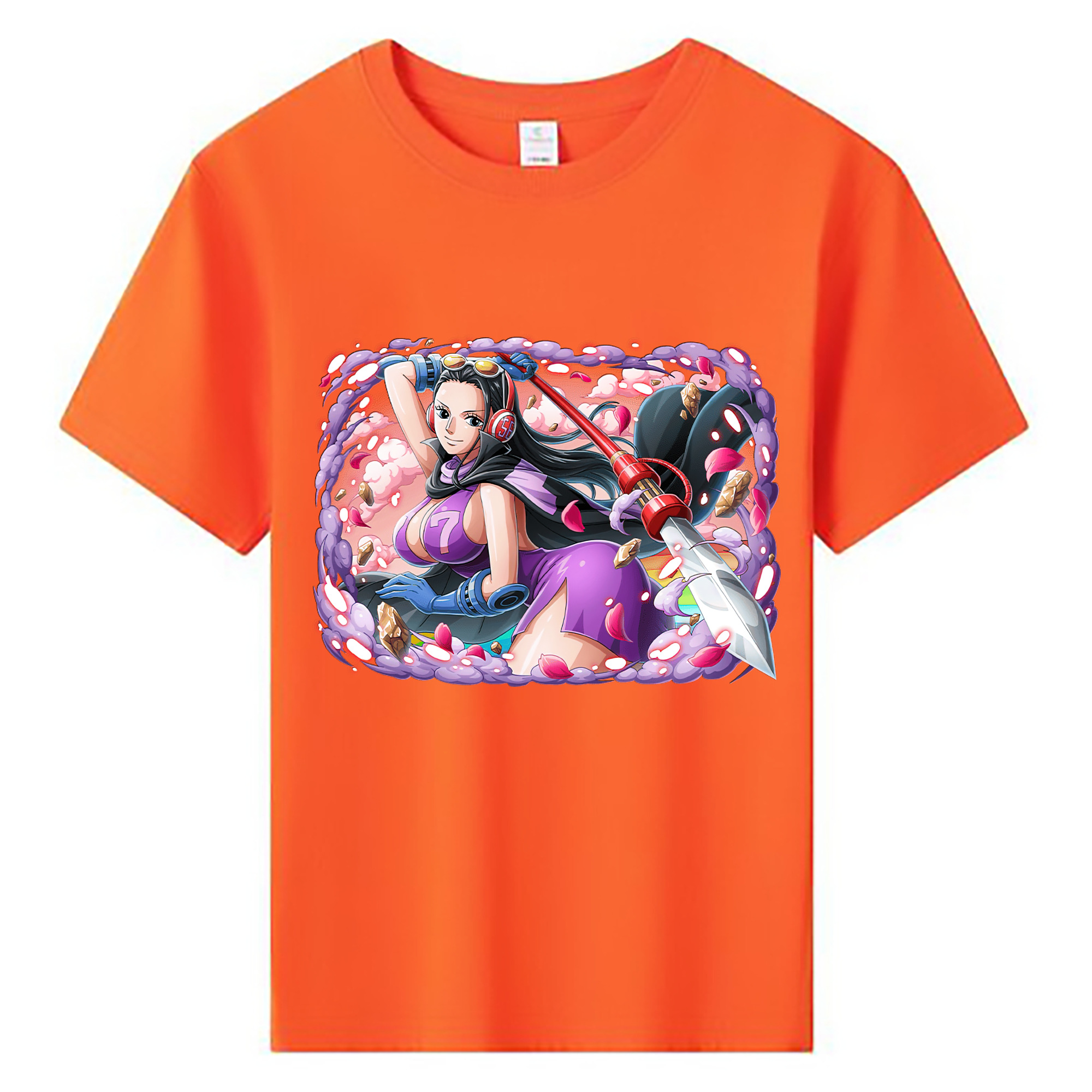 ワンピース ニコ・ロビン ONE PIECE Nico Robin 綿100％キッズTシャツ（フロントプリント）