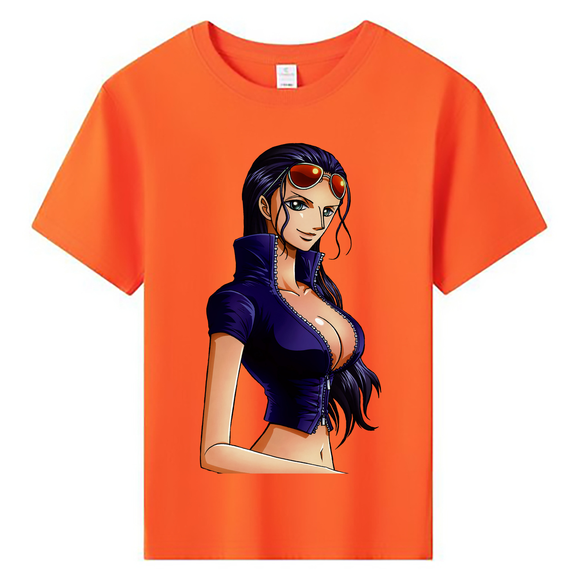 ワンピース ニコ・ロビン ONE PIECE Nico Robin 綿100％キッズTシャツ（フロントプリント）