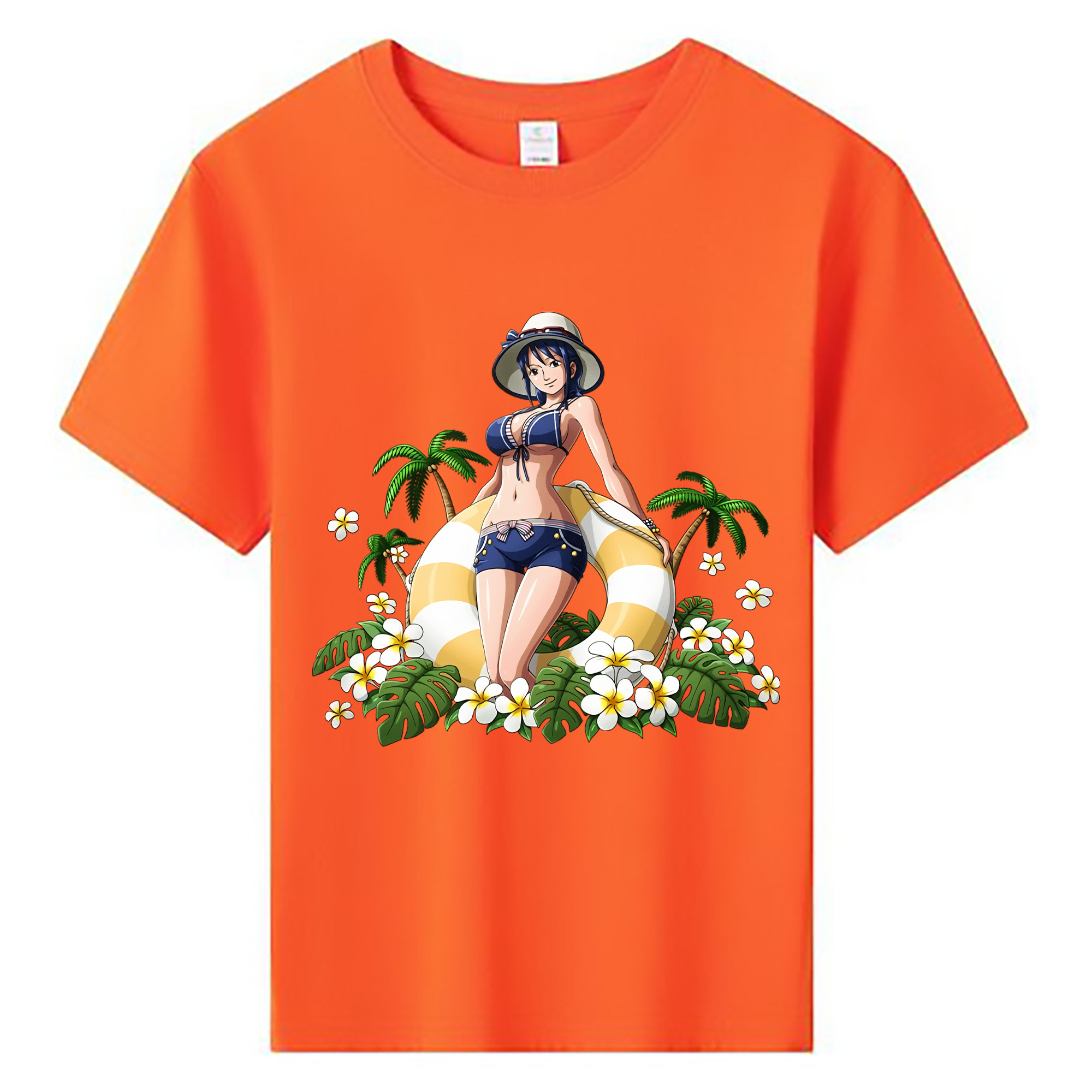 ワンピース ニコ・ロビン ONE PIECE Nico Robin 綿100％キッズTシャツ（フロントプリント）