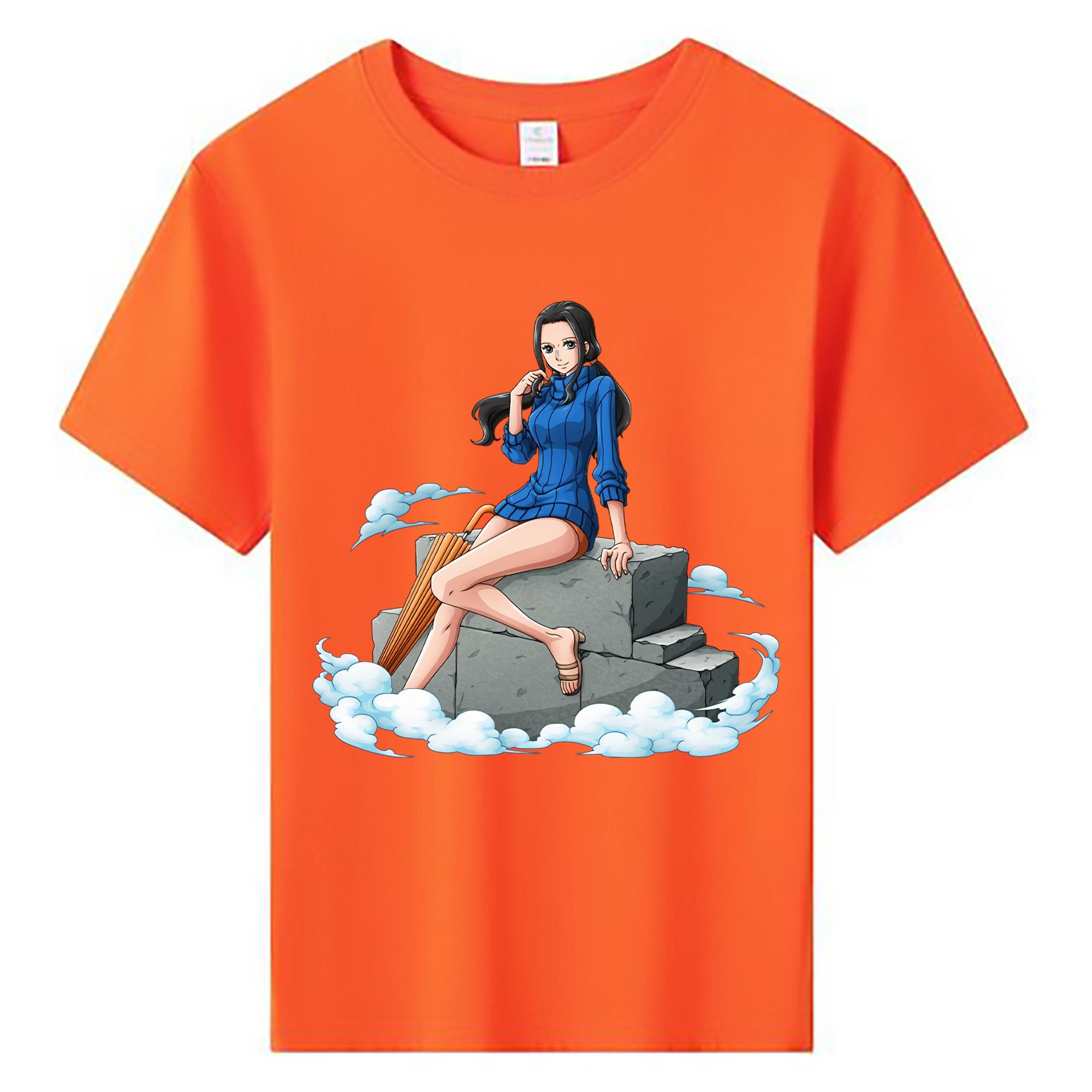 ワンピース ニコ・ロビン ONE PIECE Nico Robin 綿100％キッズTシャツ（フロントプリント）