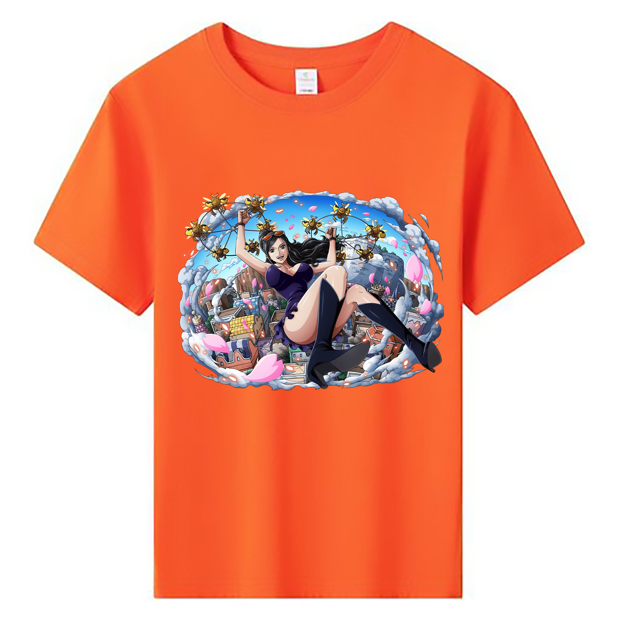 ワンピース ニコ・ロビン ONE PIECE Nico Robin 綿100％キッズTシャツ（フロントプリント）