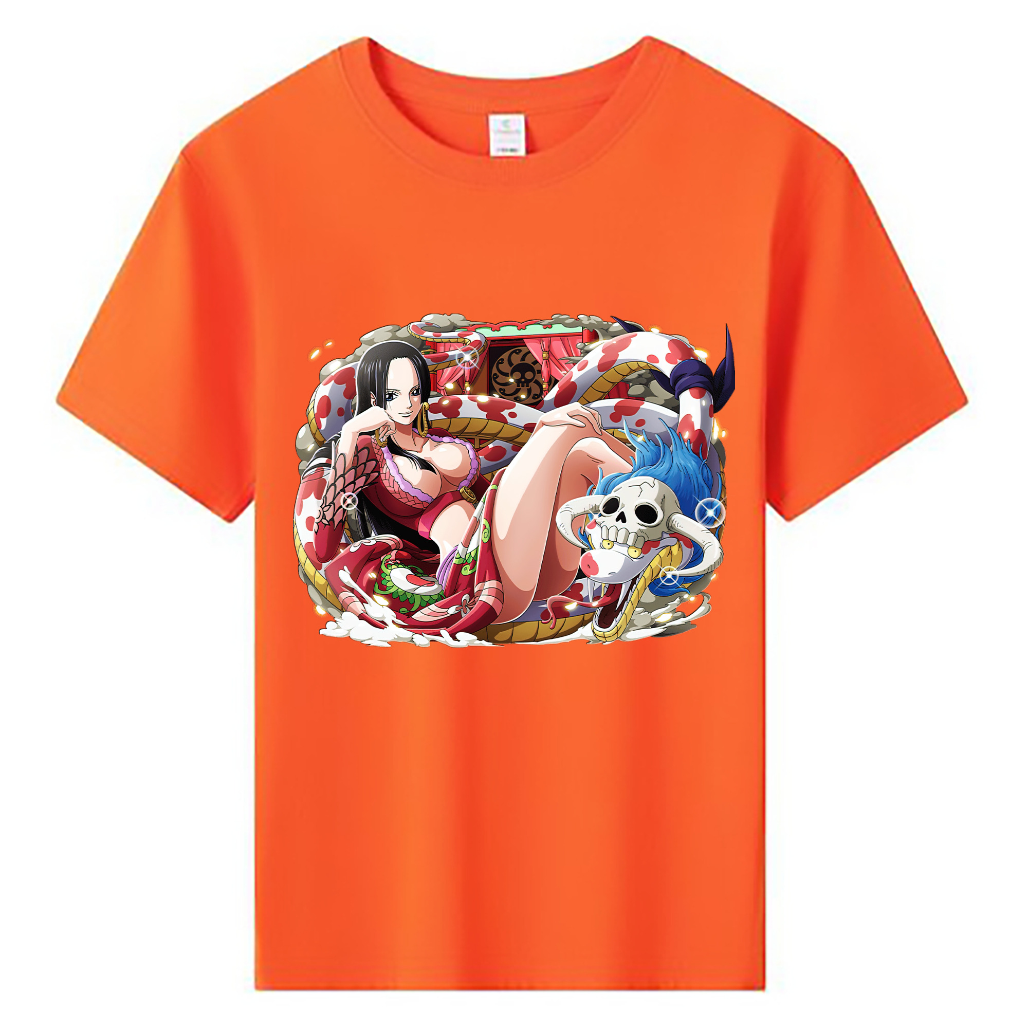 ワンピース ボア・ハンコック ONE PIECE Boa·Hancock 綿100％キッズTシャツ（フロントプリント）