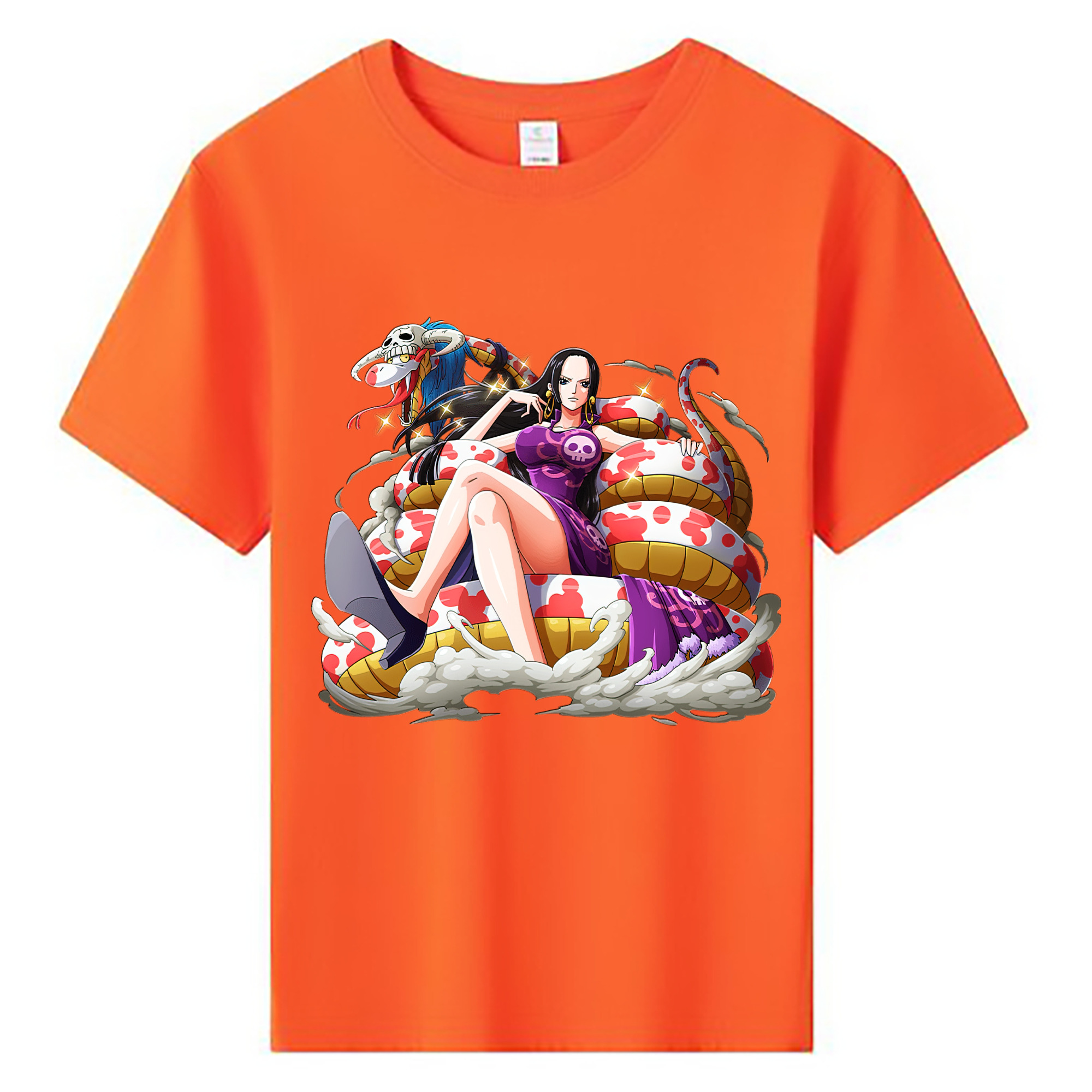 ワンピース ボア・ハンコック ONE PIECE Boa·Hancock 綿100％キッズTシャツ（フロントプリント）