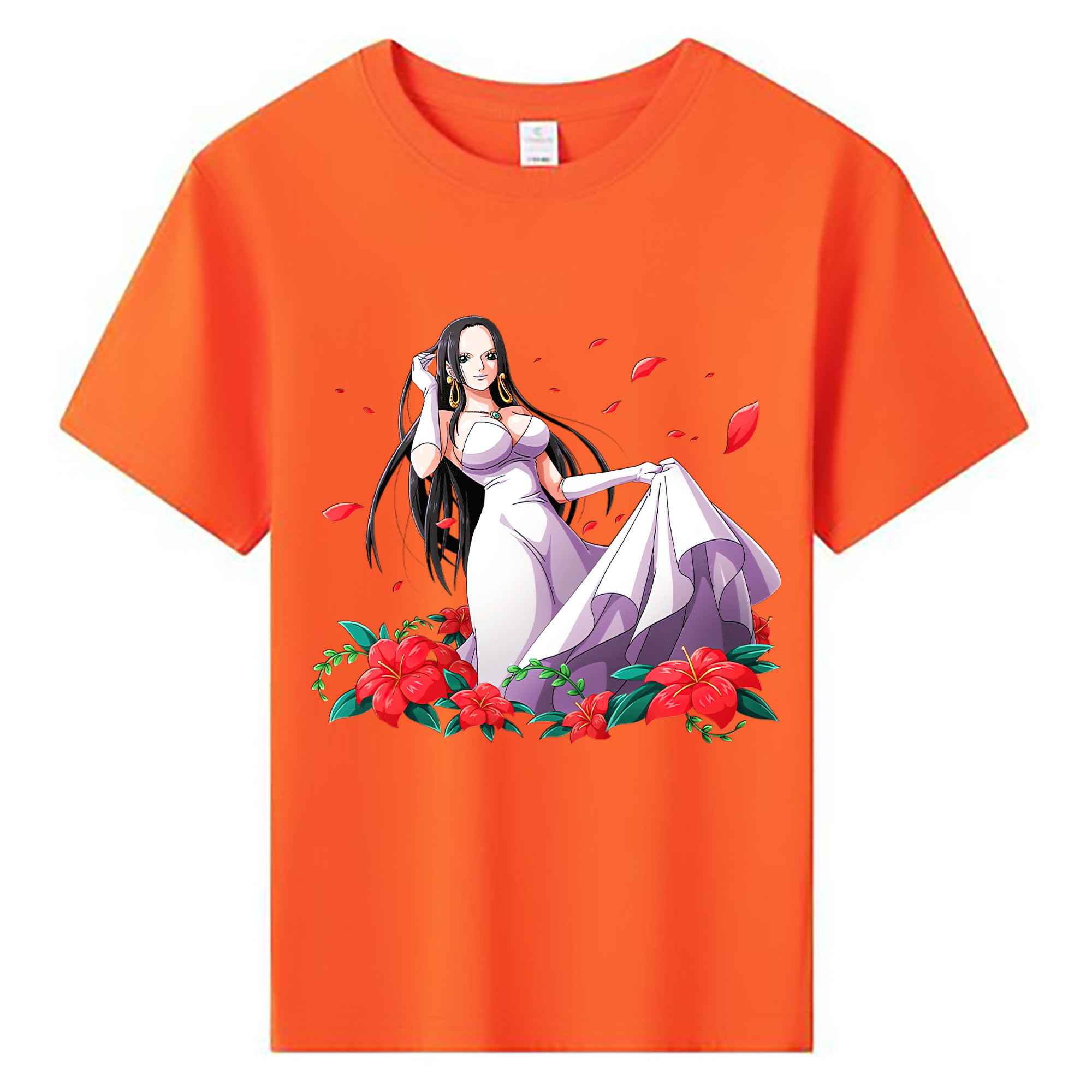 ワンピース ボア・ハンコック ONE PIECE Boa·Hancock 綿100％キッズTシャツ（フロントプリント）