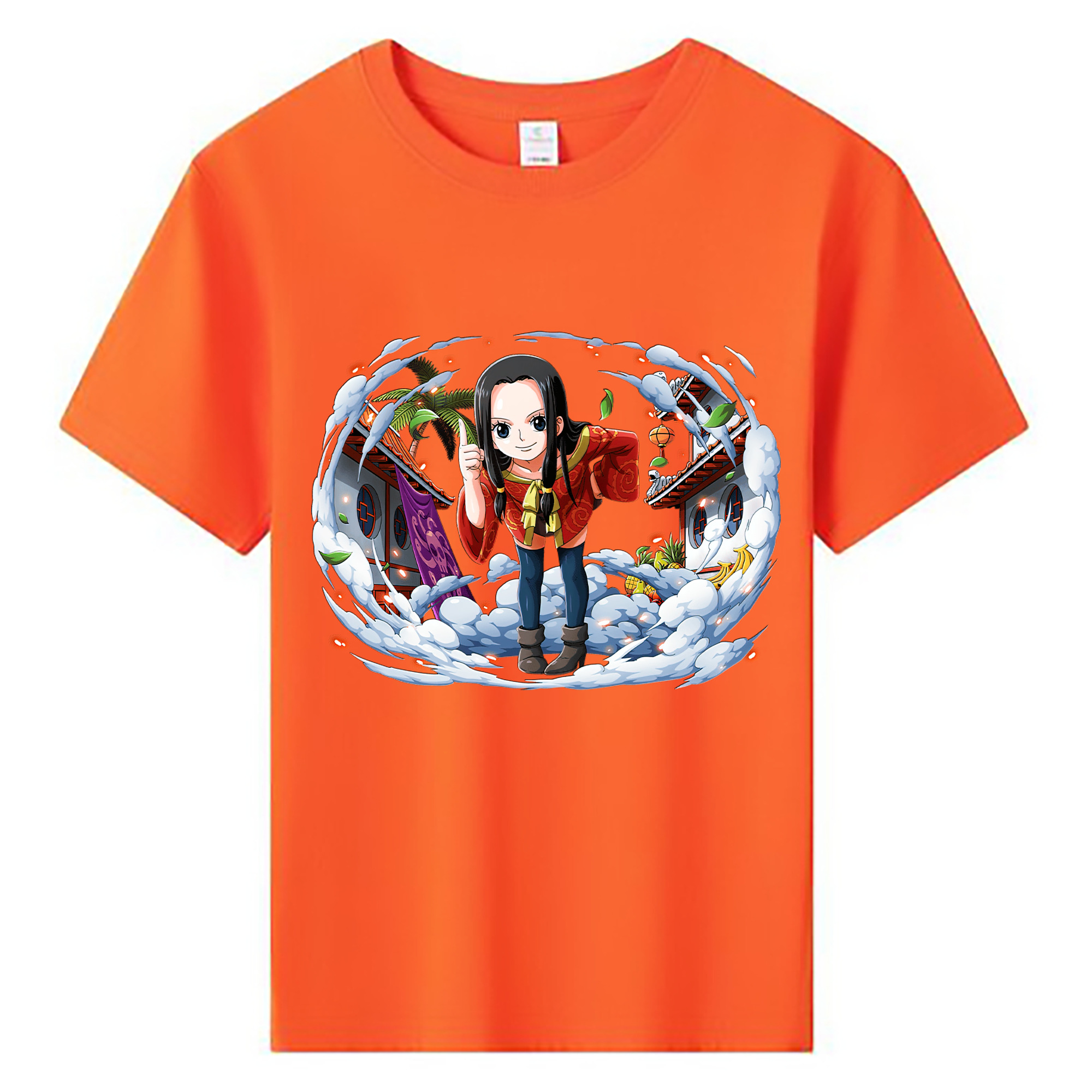 ワンピース ボア・ハンコック ONE PIECE Boa·Hancock 綿100％キッズTシャツ（フロントプリント）