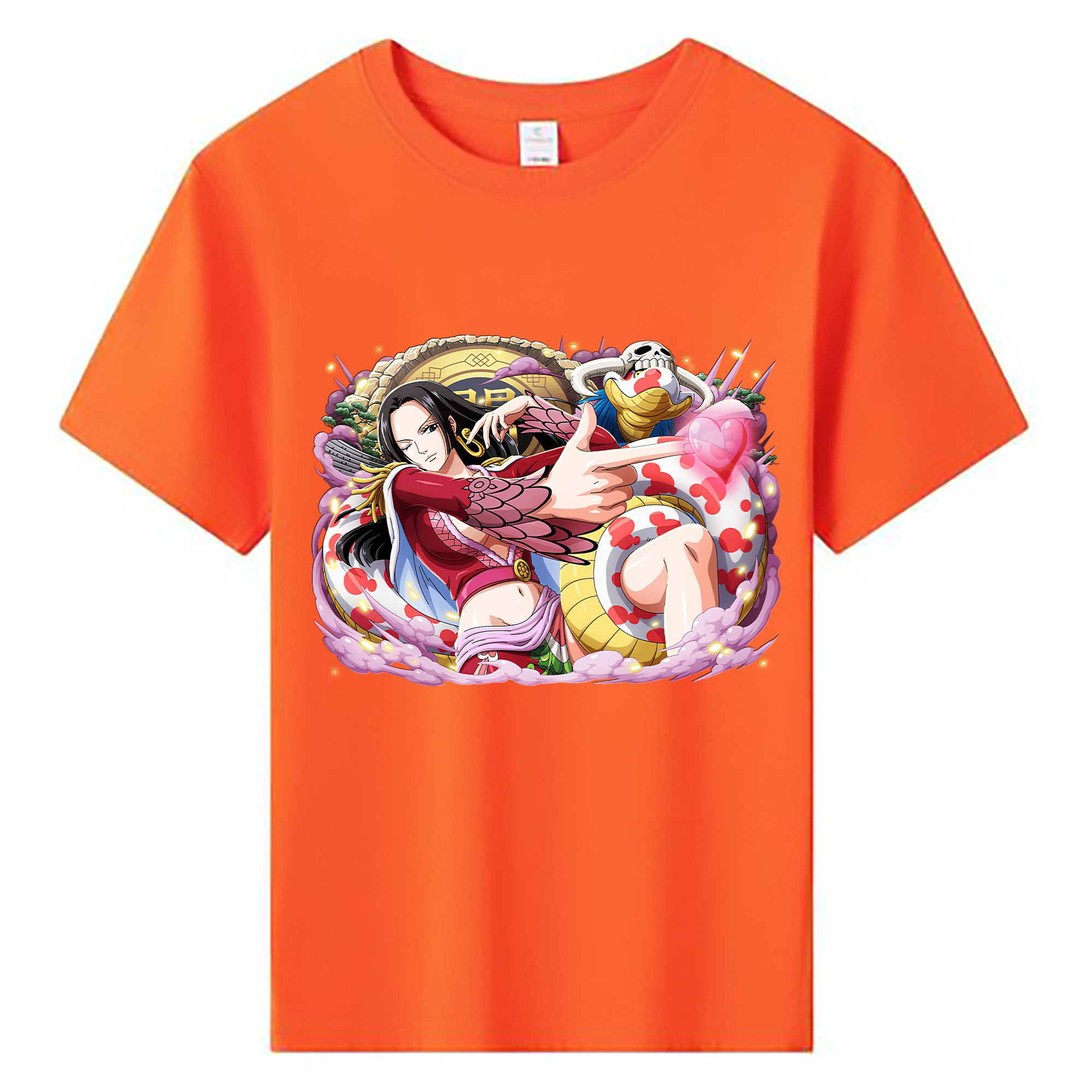 ワンピース ボア・ハンコック ONE PIECE Boa·Hancock 綿100％キッズTシャツ（フロントプリント）