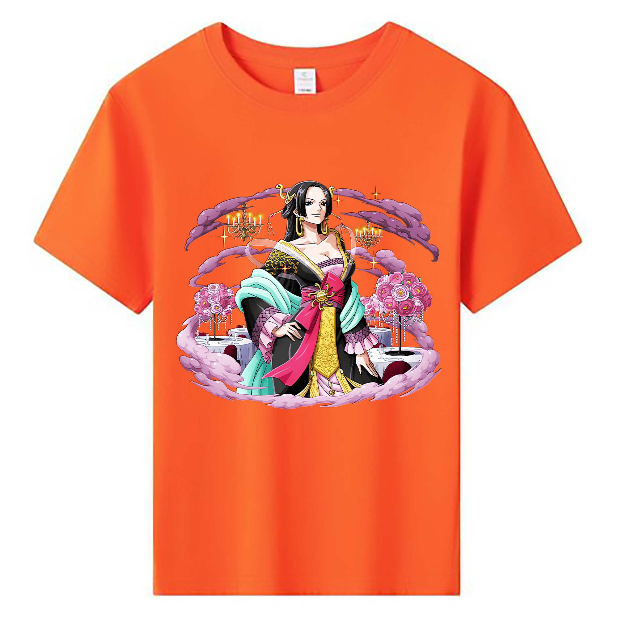 ワンピース ボア・ハンコック ONE PIECE Boa·Hancock 綿100％キッズTシャツ（フロントプリント）
