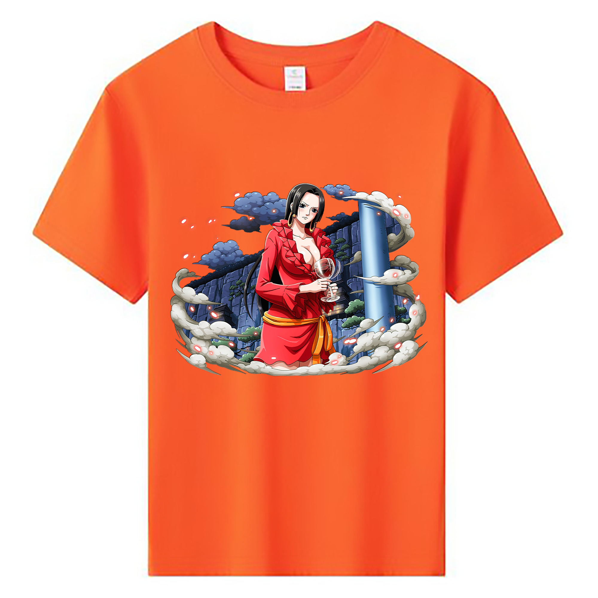 ワンピース ボア・ハンコック ONE PIECE Boa·Hancock 綿100％キッズTシャツ（フロントプリント）