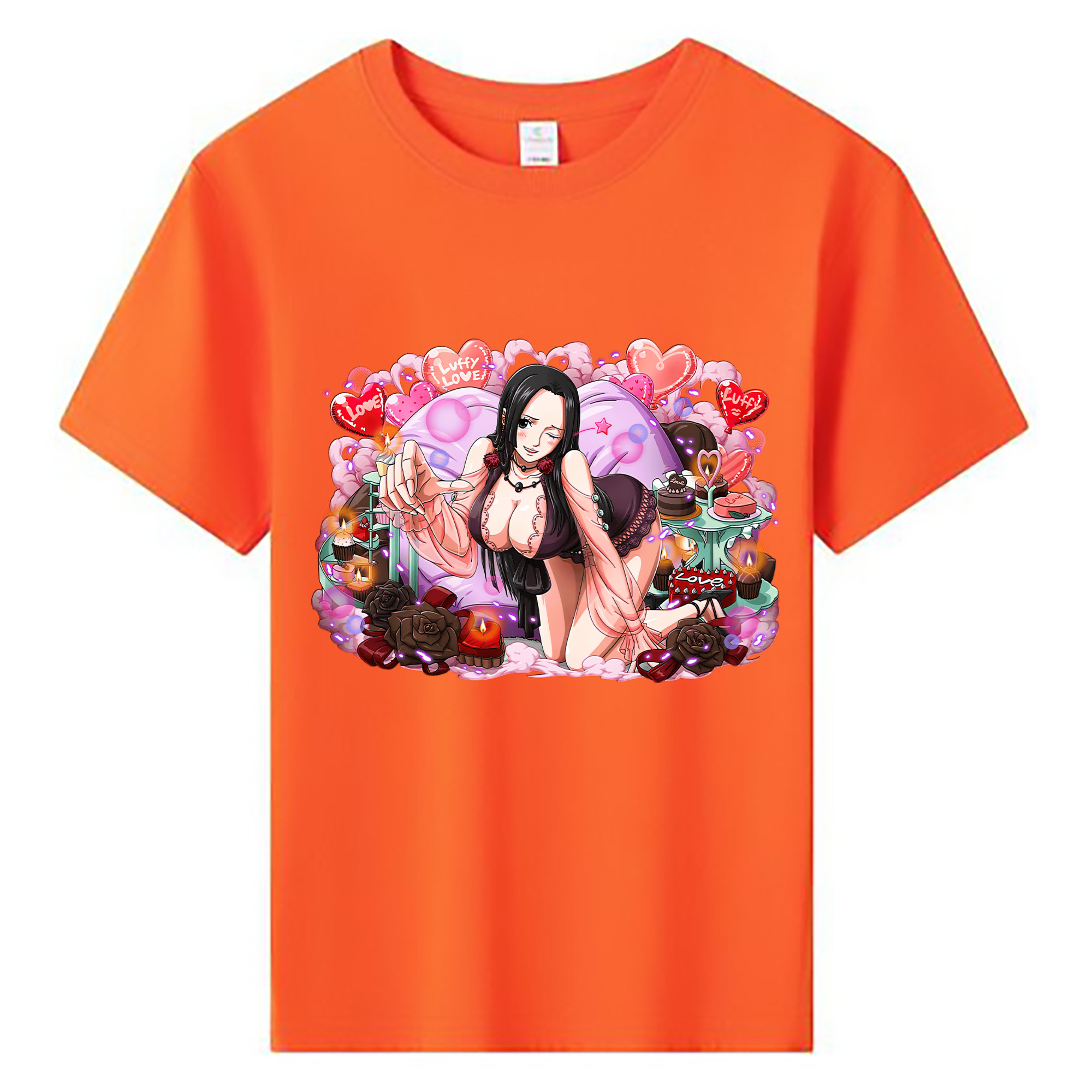 ワンピース ボア・ハンコック ONE PIECE Boa·Hancock 綿100％キッズTシャツ（フロントプリント）