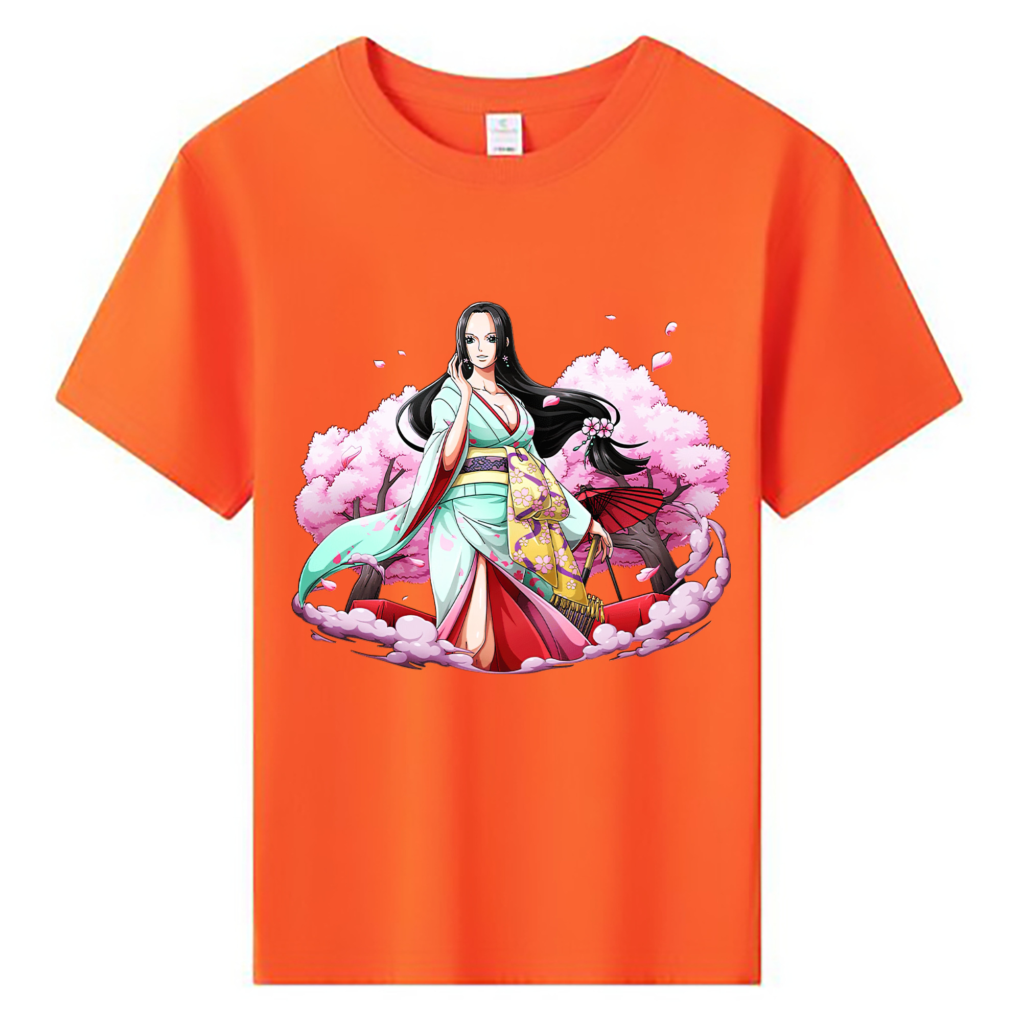 ワンピース ボア・ハンコック ONE PIECE Boa·Hancock 綿100％キッズTシャツ（フロントプリント）