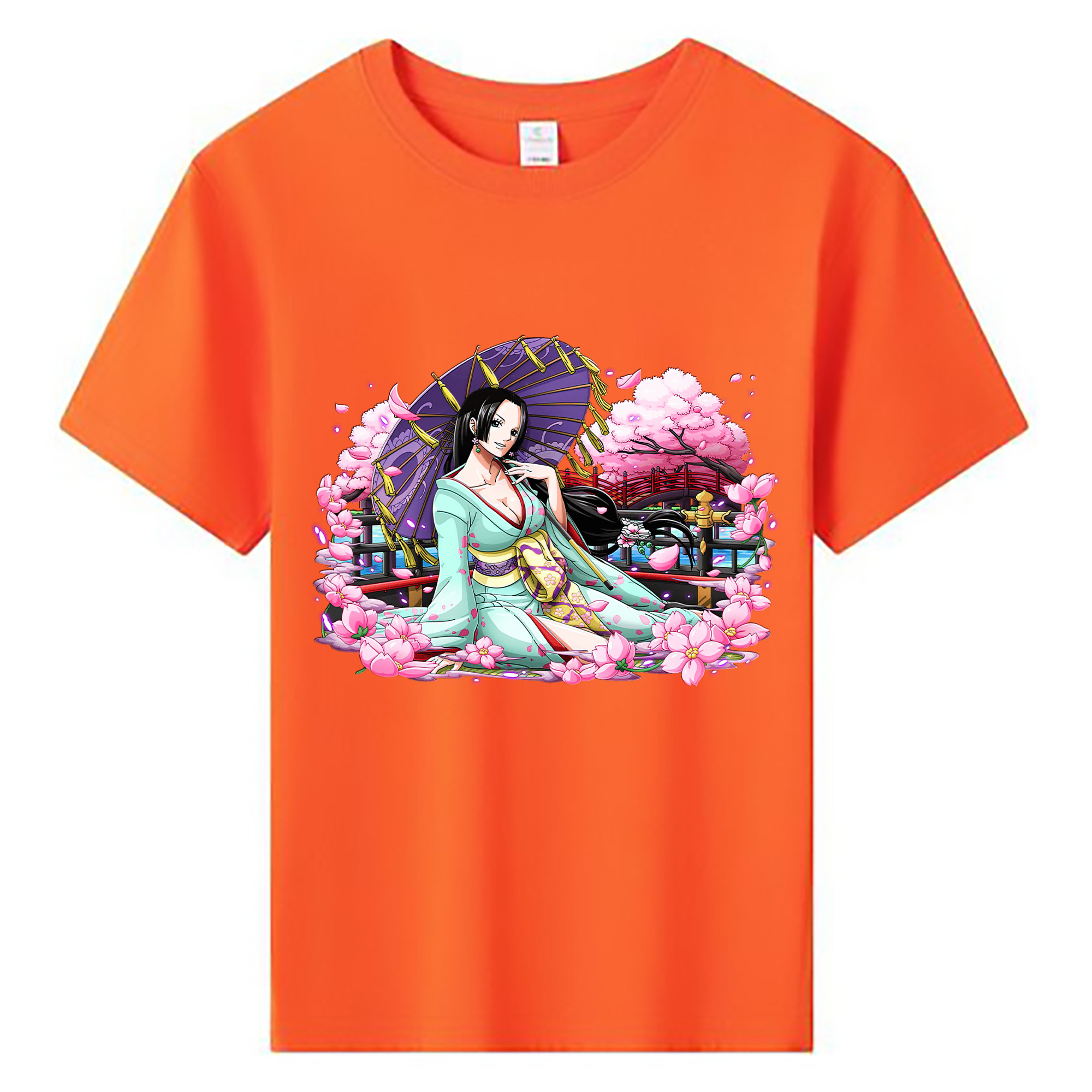 ワンピース ボア・ハンコック ONE PIECE Boa·Hancock 綿100％キッズTシャツ（フロントプリント）