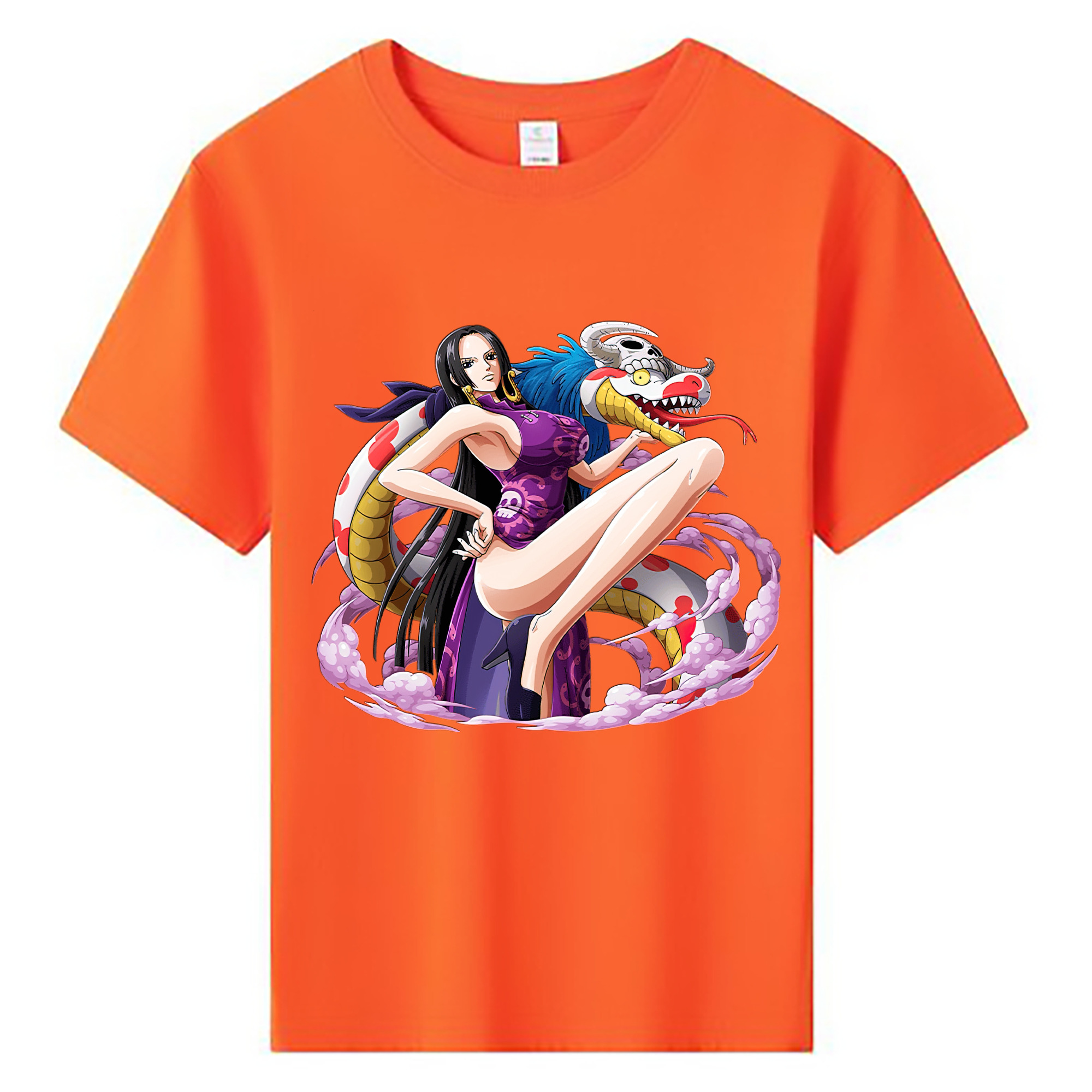 ワンピース ボア・ハンコック ONE PIECE Boa·Hancock 綿100％キッズTシャツ（フロントプリント）