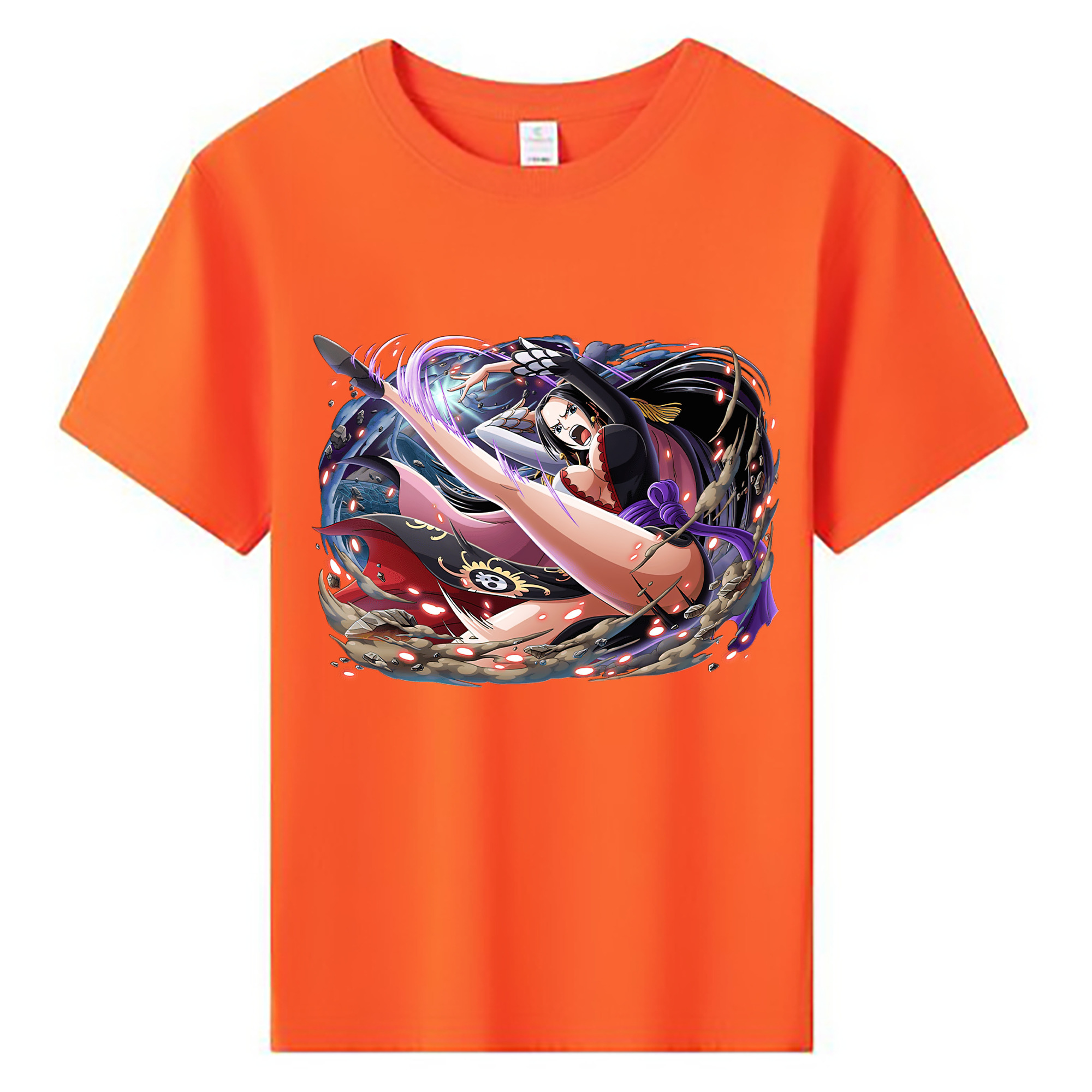 ワンピース ボア・ハンコック ONE PIECE Boa·Hancock 綿100％キッズTシャツ（フロントプリント）