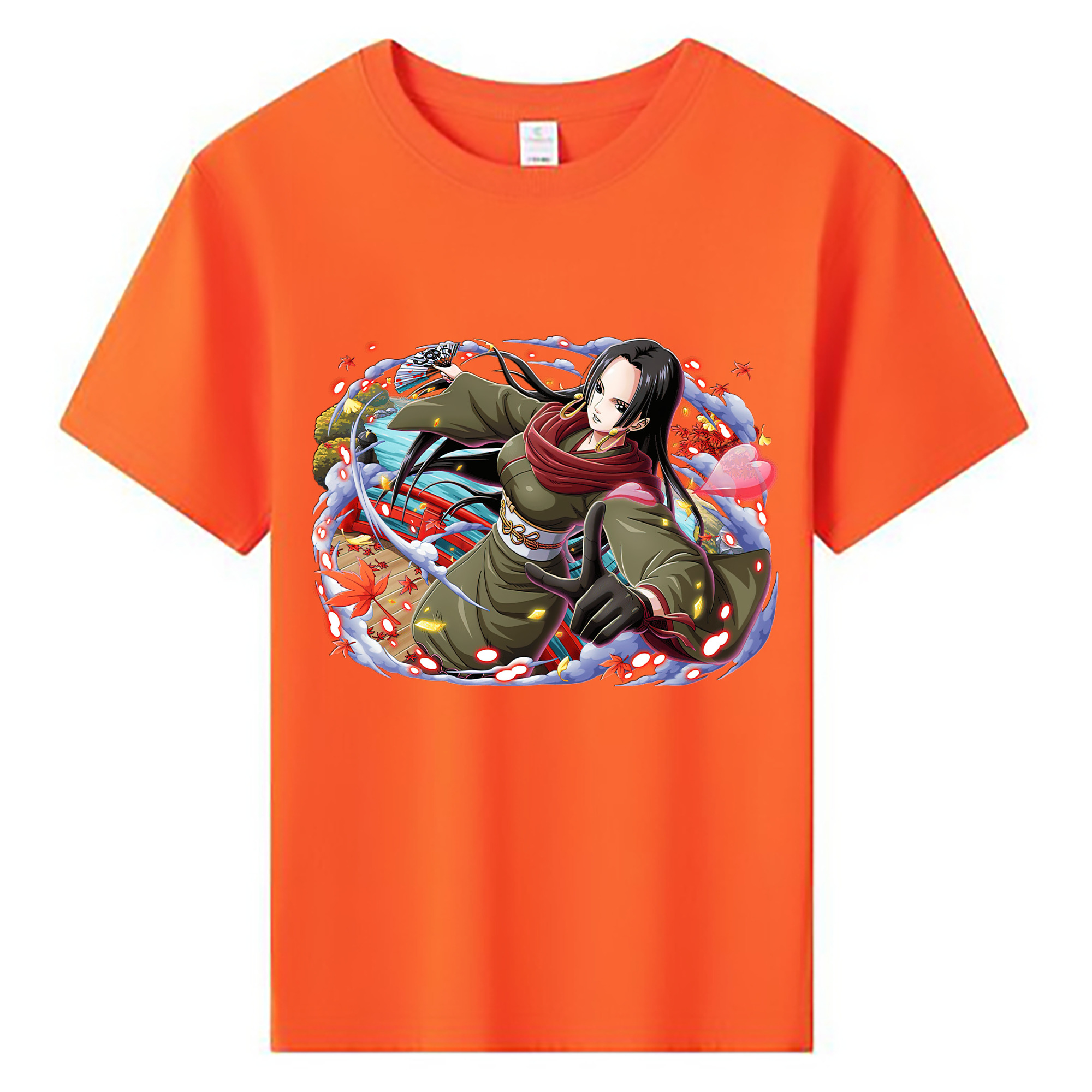 ワンピース ボア・ハンコック ONE PIECE Boa·Hancock 綿100％キッズTシャツ（フロントプリント）