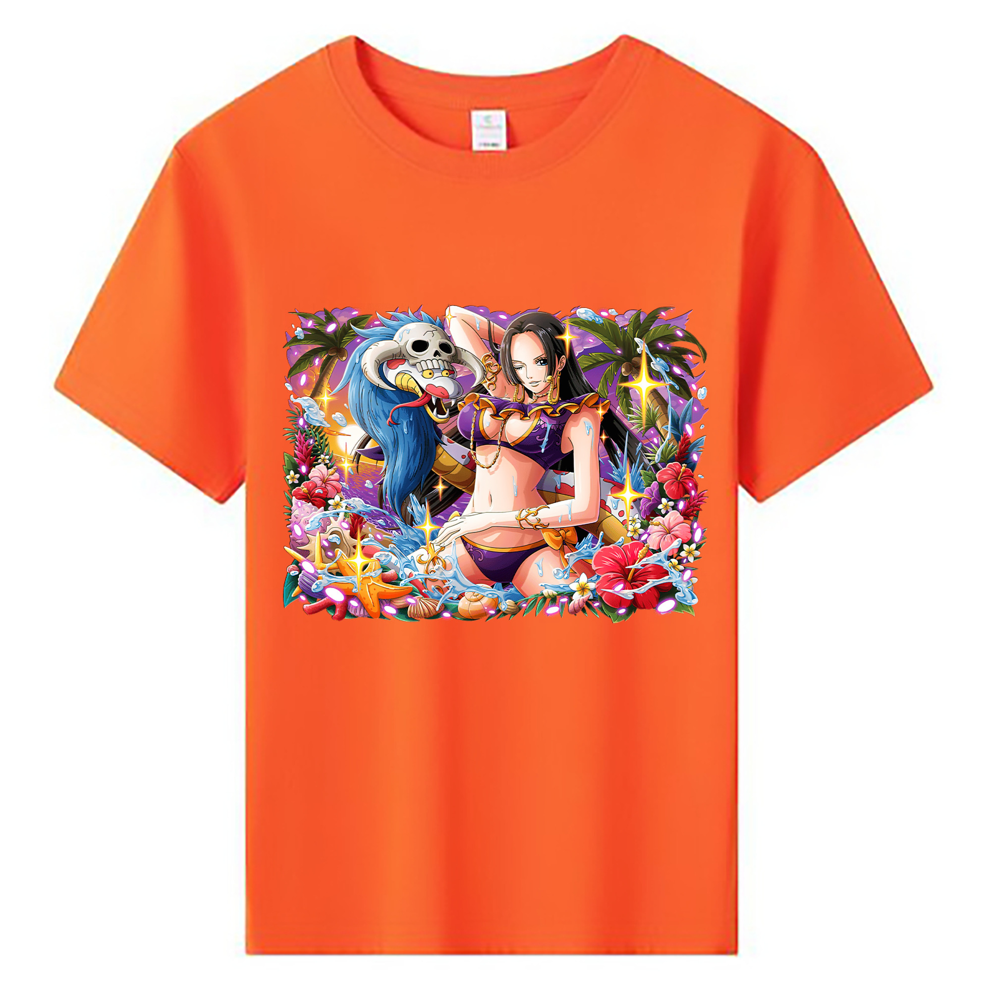 ワンピース ボア・ハンコック ONE PIECE Boa·Hancock 綿100％キッズTシャツ（フロントプリント）