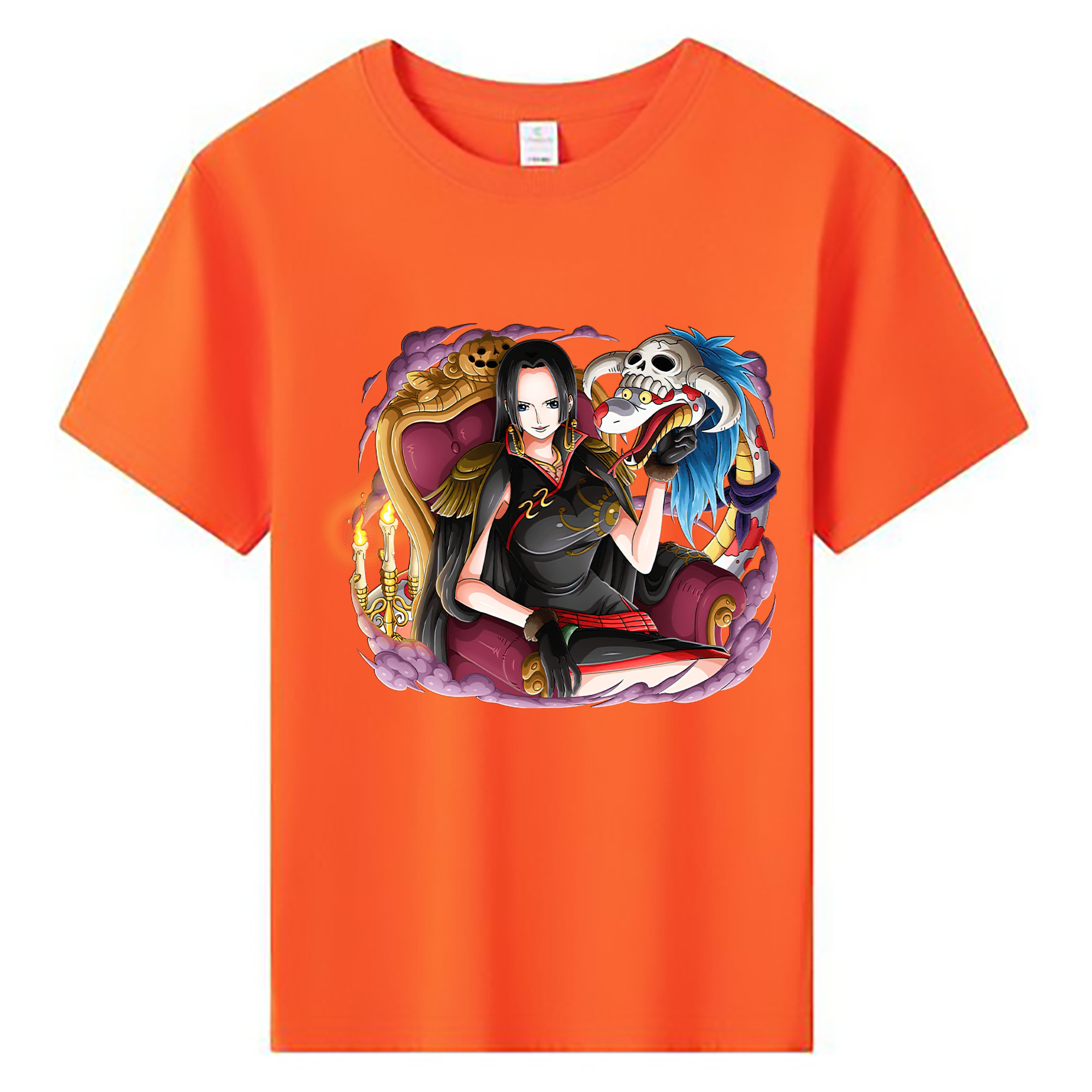 ワンピース ボア・ハンコック ONE PIECE Boa·Hancock 綿100％キッズTシャツ（フロントプリント）