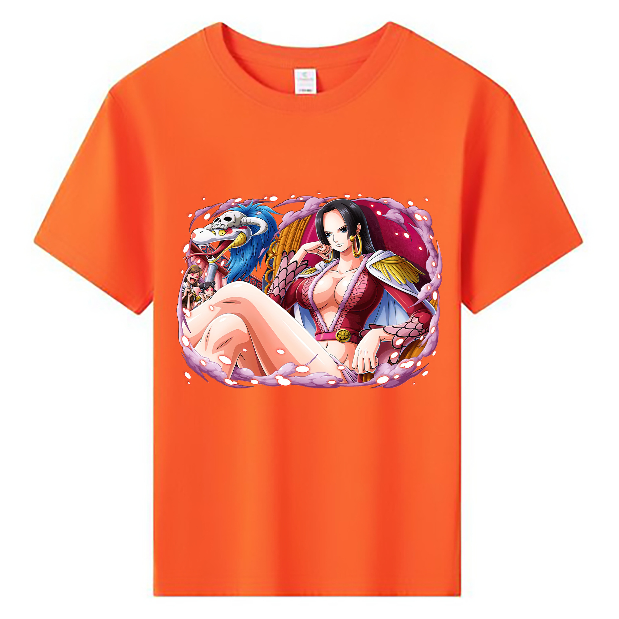 ワンピース ボア・ハンコック ONE PIECE Boa·Hancock 綿100％キッズTシャツ（フロントプリント）