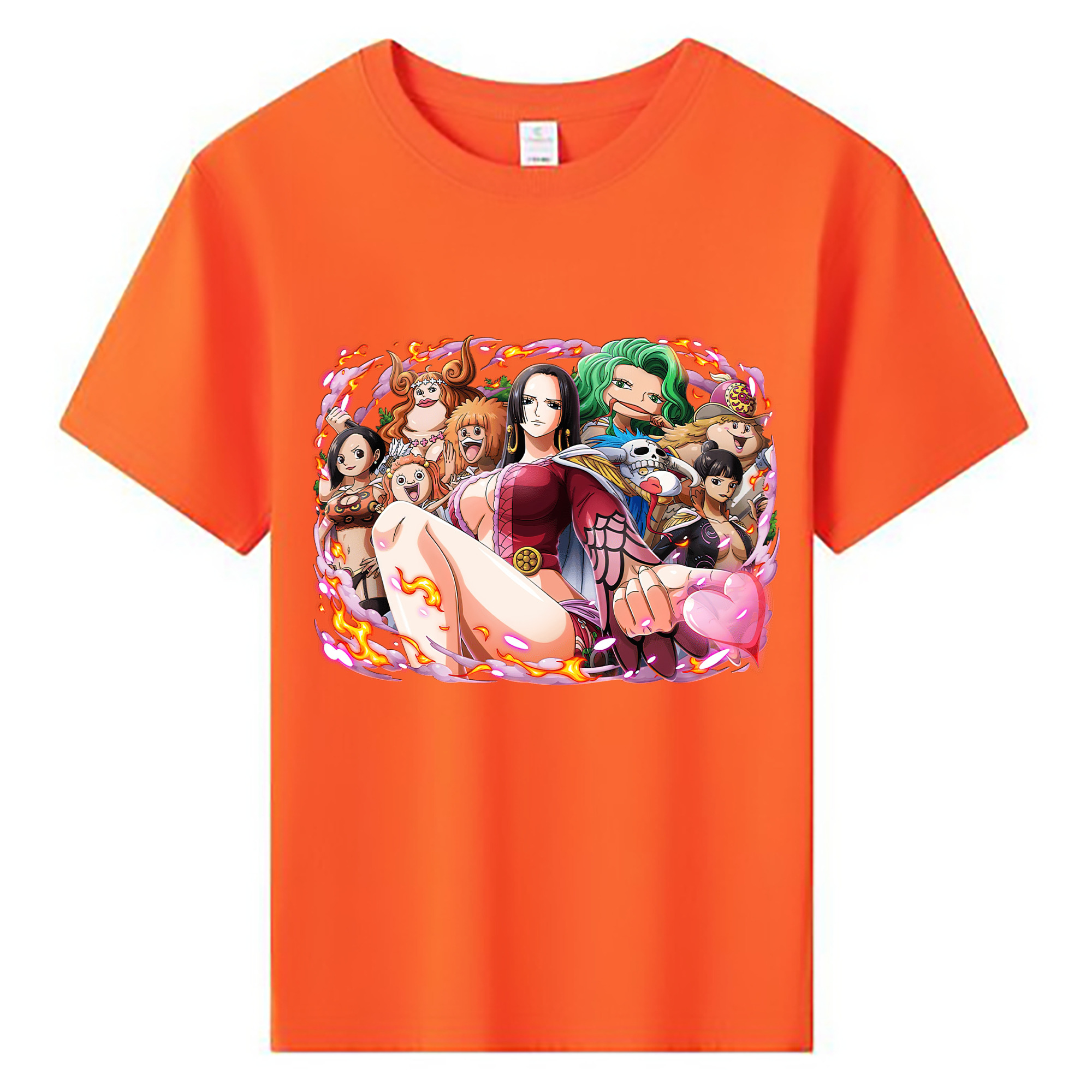 ワンピース ボア・ハンコック ONE PIECE Boa·Hancock 綿100％キッズTシャツ（フロントプリント）