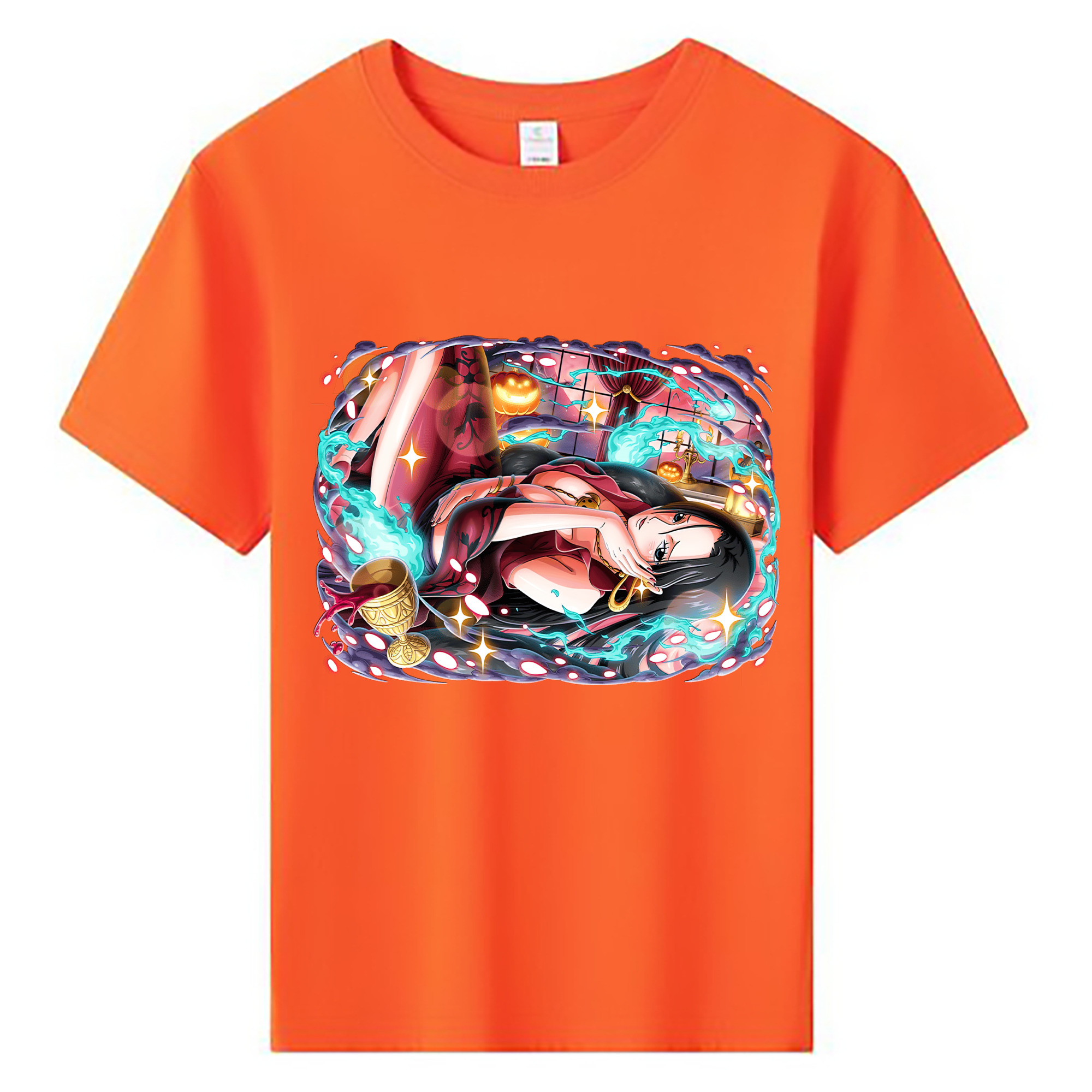 ワンピース ボア・ハンコック ONE PIECE Boa·Hancock 綿100％キッズTシャツ（フロントプリント）