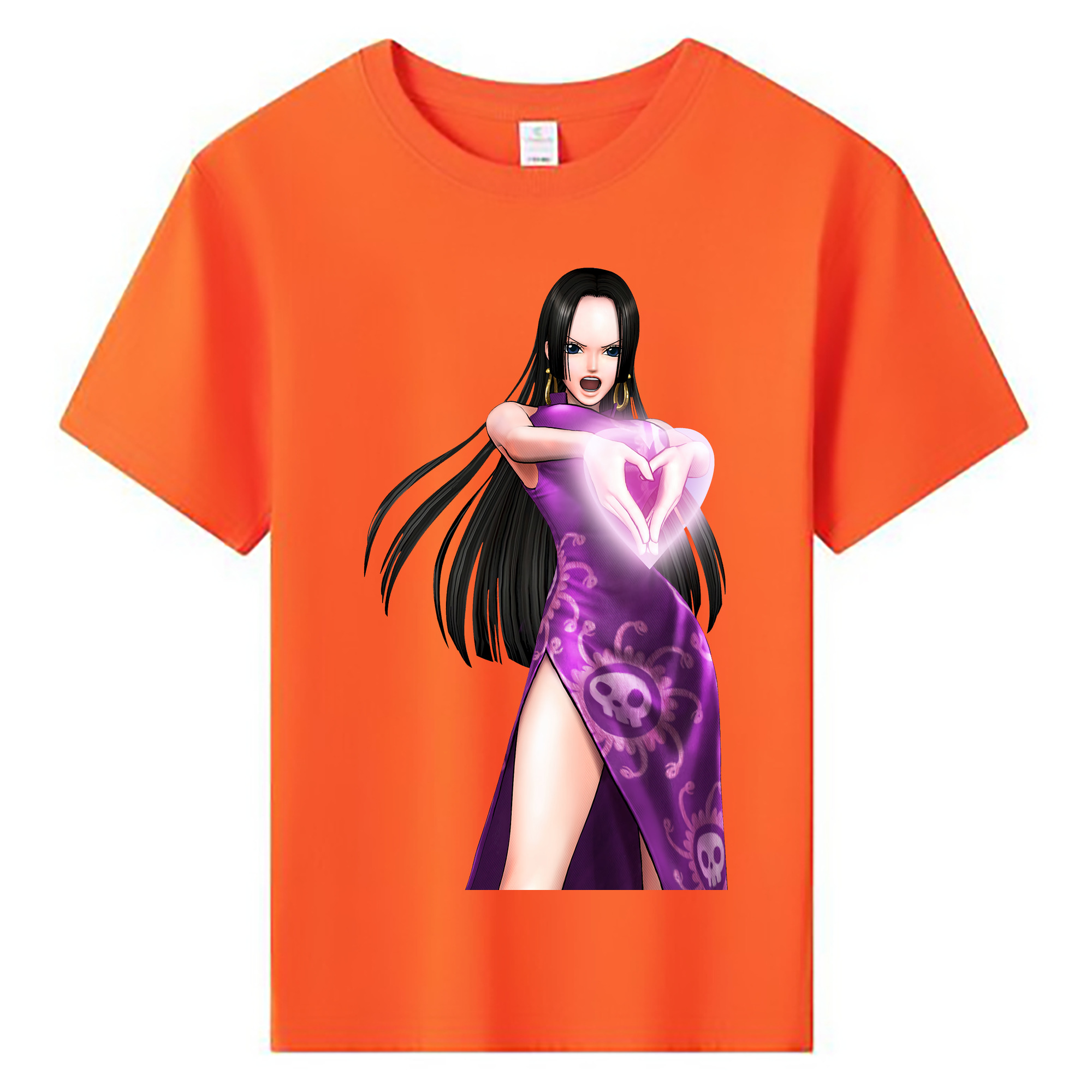 ワンピース ボア・ハンコック ONE PIECE Boa·Hancock 綿100％キッズTシャツ（フロントプリント）