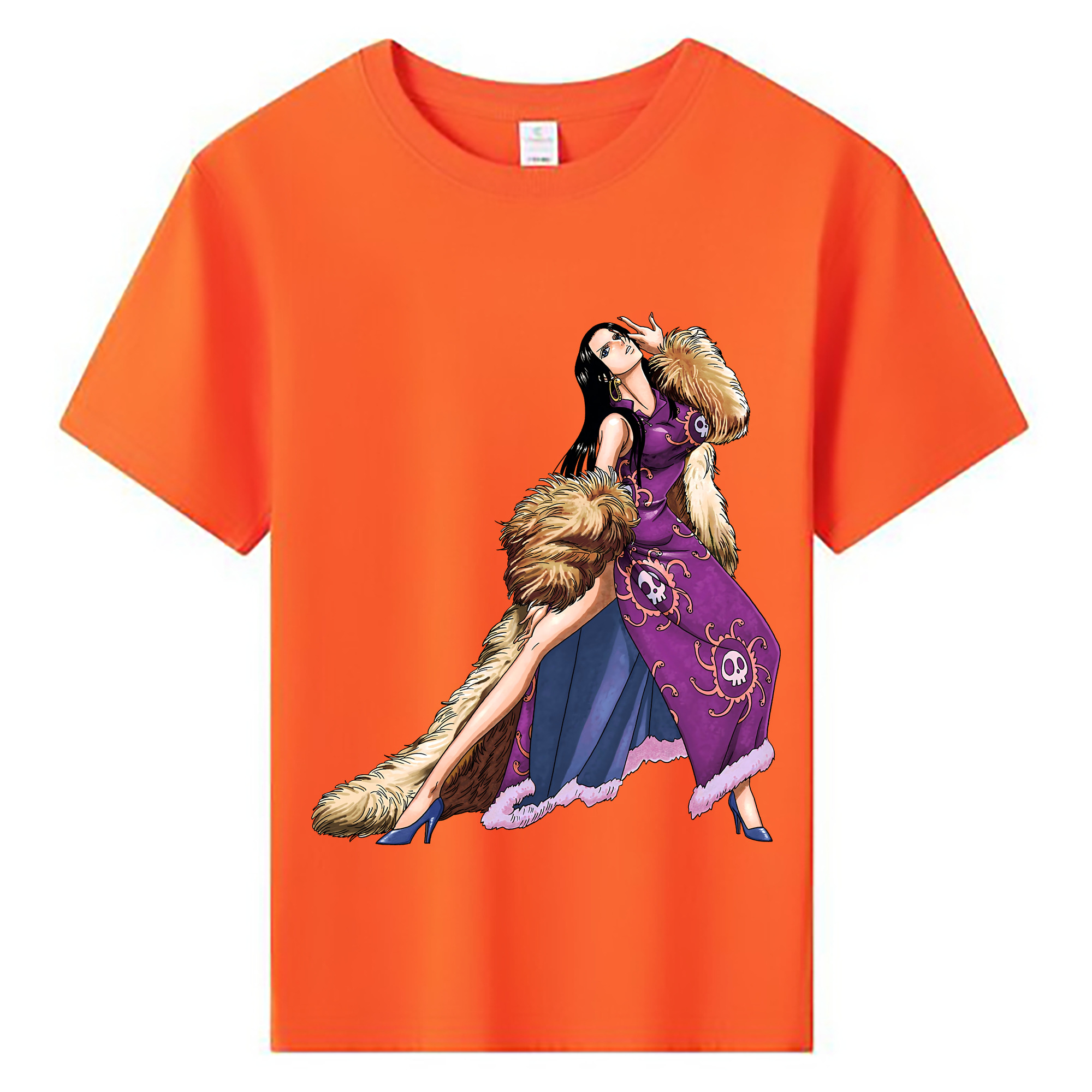 ワンピース ボア・ハンコック ONE PIECE Boa·Hancock 綿100％キッズTシャツ（フロントプリント）