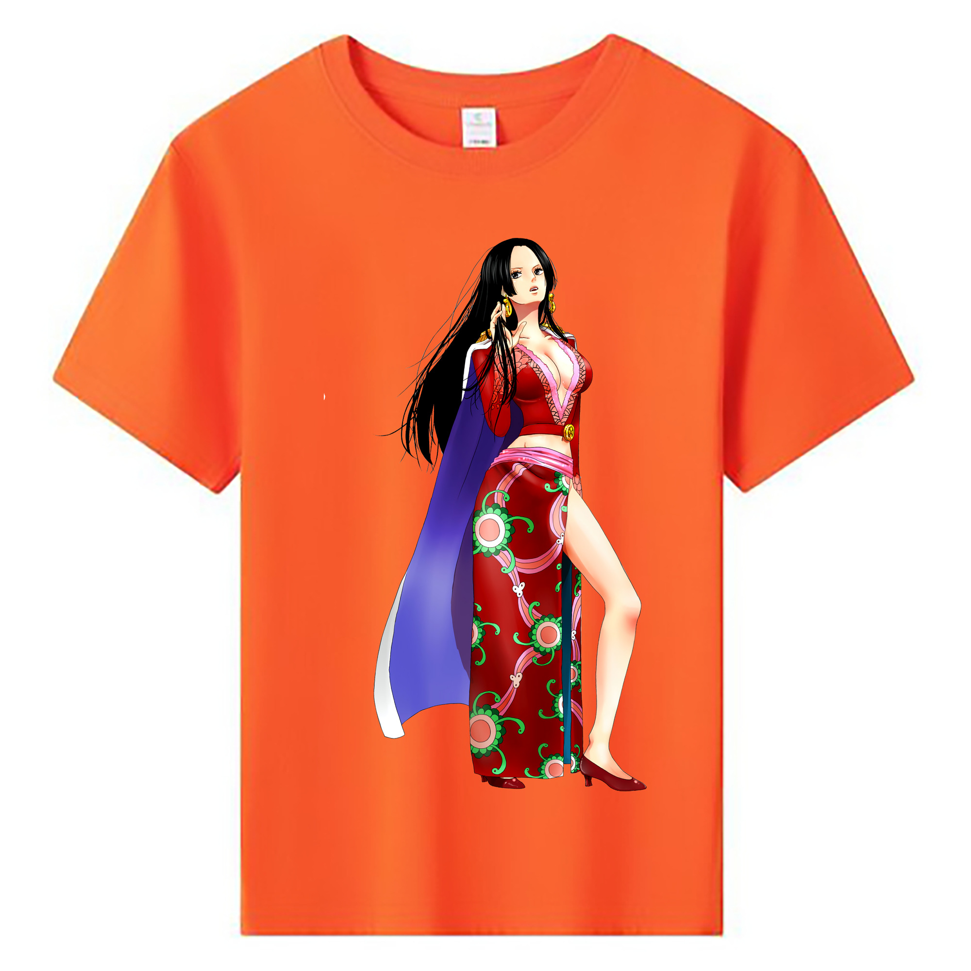 ワンピース ボア・ハンコック ONE PIECE Boa·Hancock 綿100％キッズTシャツ（フロントプリント）