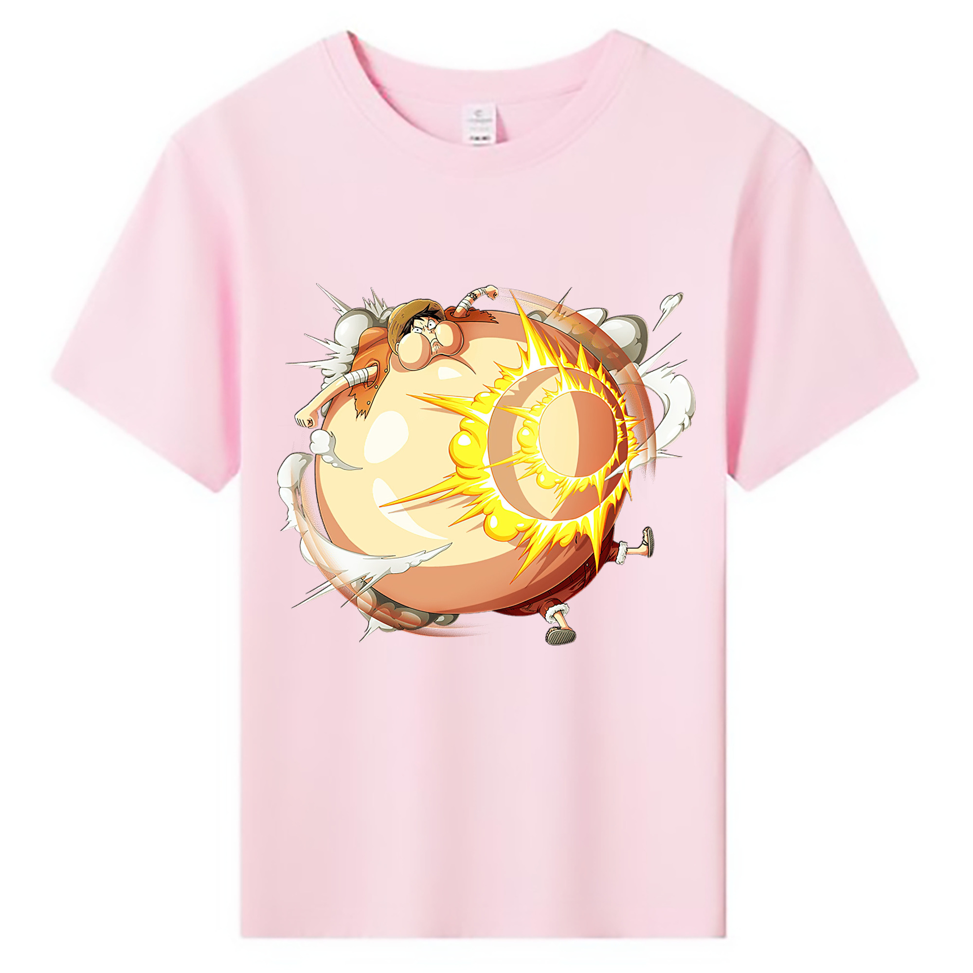 （画像用） ワンピース モンキー・D・ルフィ ONE PIECE Monkey D. Luffy 綿100％キッズTシャツ（フロントプリント）