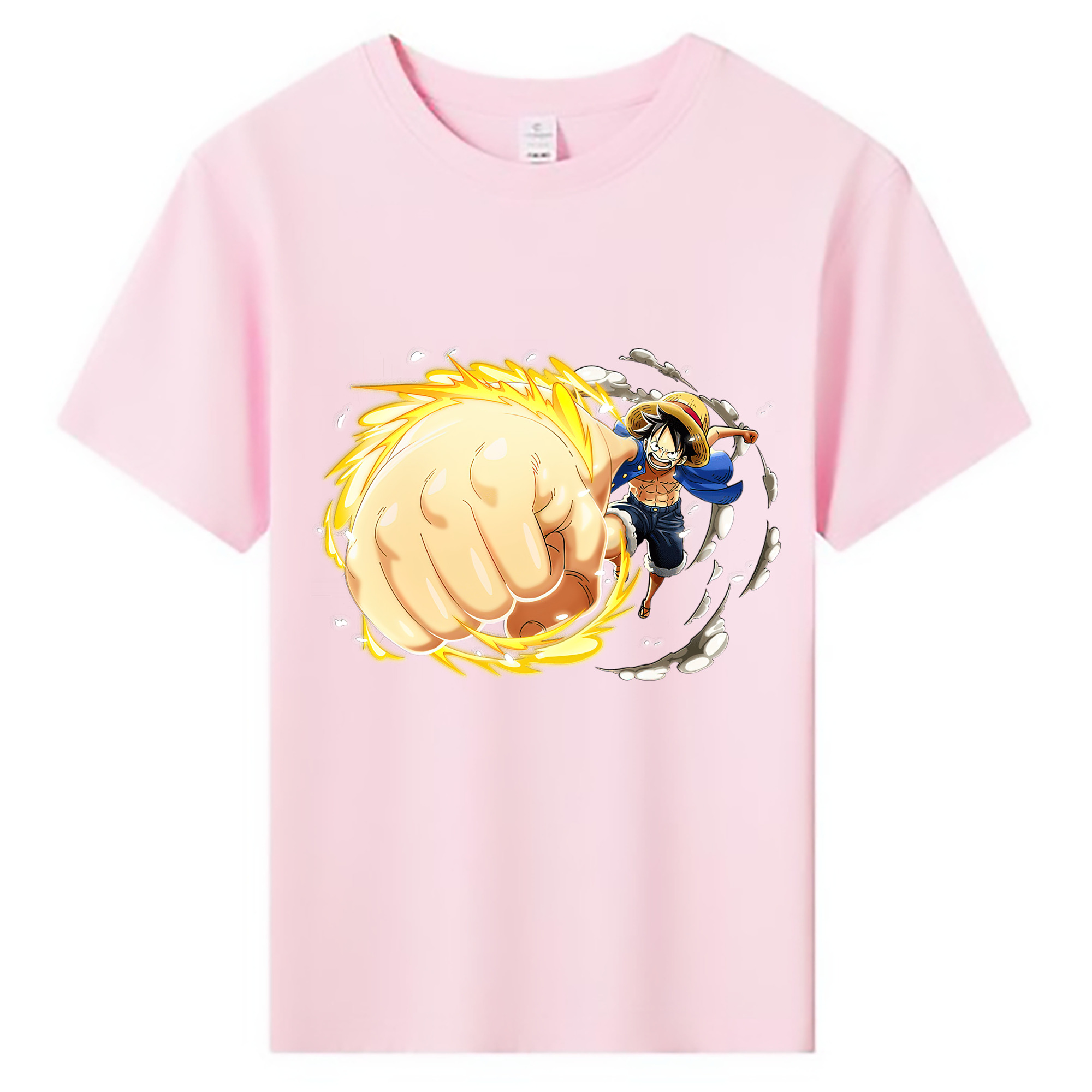 （画像用） ワンピース モンキー・D・ルフィ ONE PIECE Monkey D. Luffy 綿100％キッズTシャツ（フロントプリント）