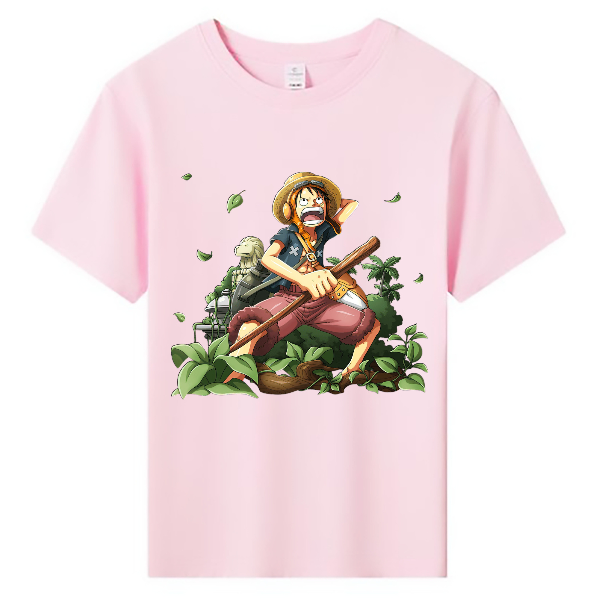 （画像用） ワンピース モンキー・D・ルフィ ONE PIECE Monkey D. Luffy 綿100％キッズTシャツ（フロントプリント）
