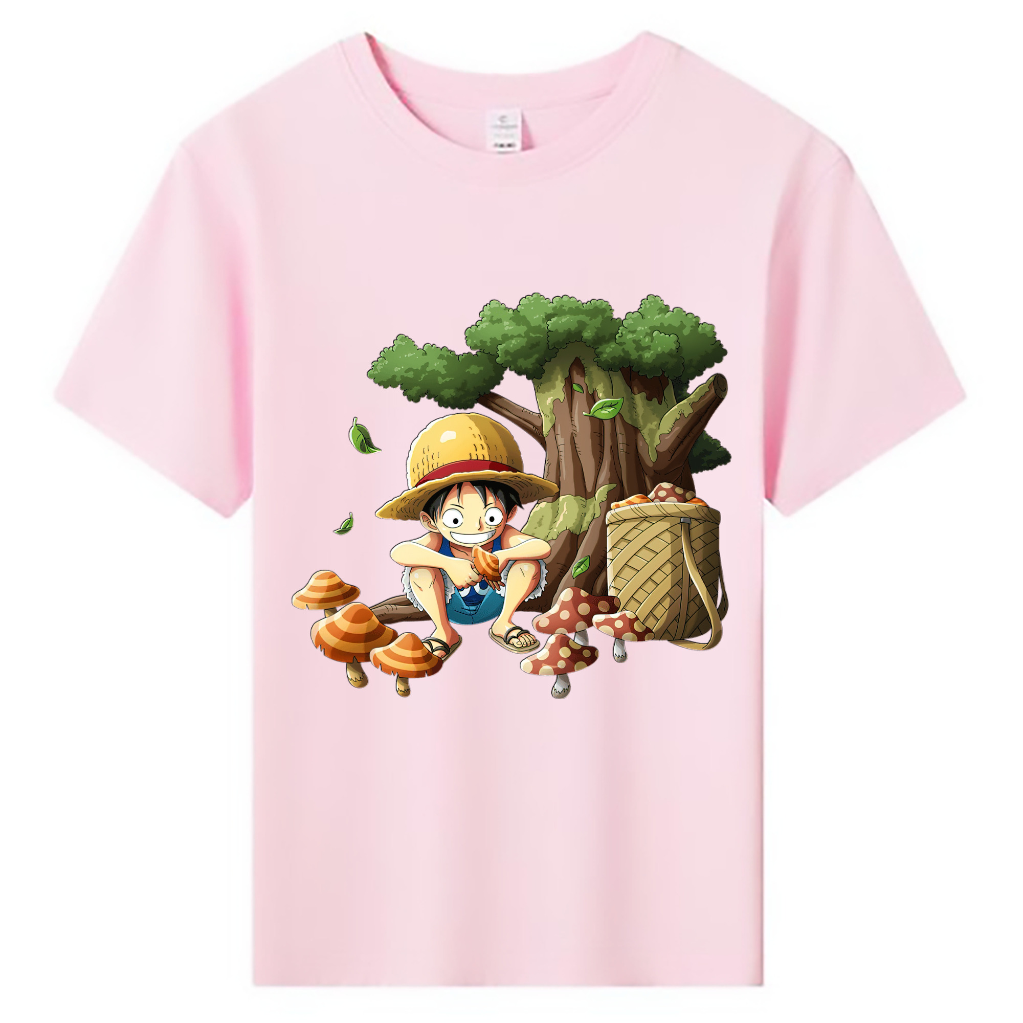 （画像用） ワンピース モンキー・D・ルフィ ONE PIECE Monkey D. Luffy 綿100％キッズTシャツ（フロントプリント）