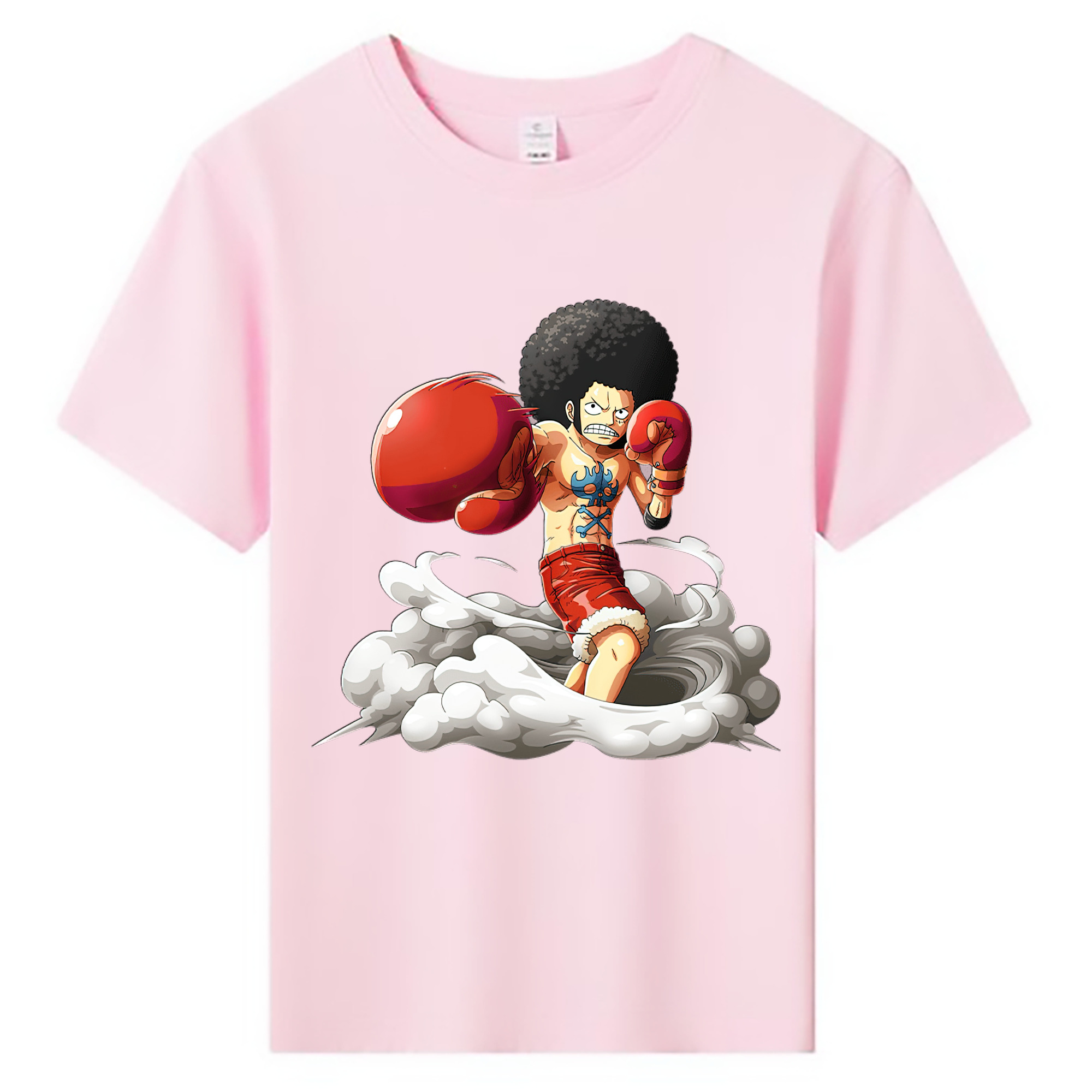 ワンピース モンキー・D・ルフィ ONE PIECE Monkey D. Luffy 綿100％キッズTシャツ（フロントプリント）