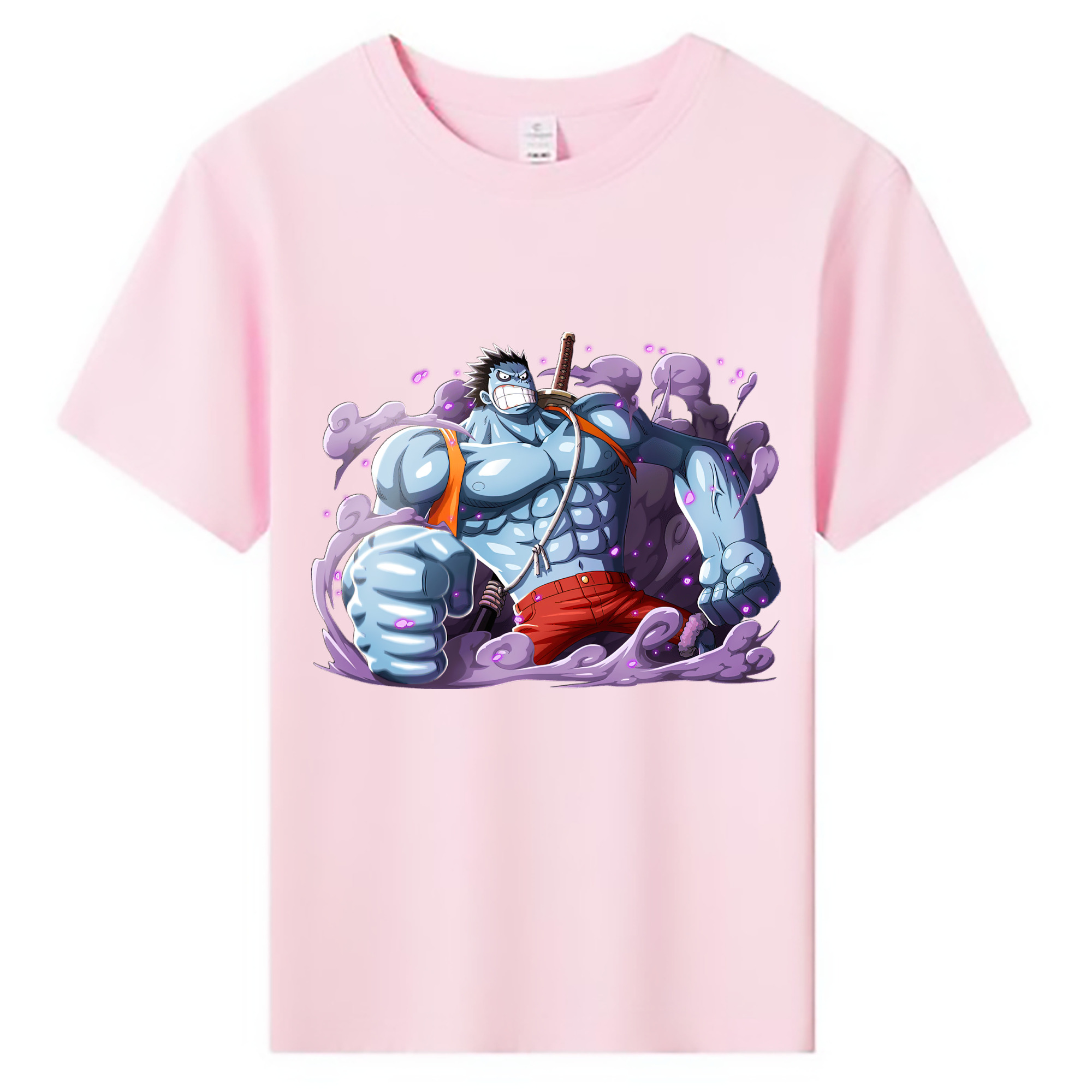 ワンピース モンキー・D・ルフィ ONE PIECE Monkey D. Luffy 綿100％キッズTシャツ（フロントプリント）