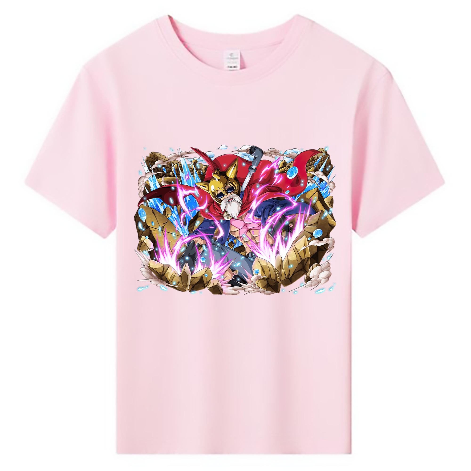 ワンピース モンキー・D・ルフィ ONE PIECE Monkey D. Luffy 綿100％キッズTシャツ（フロントプリント）