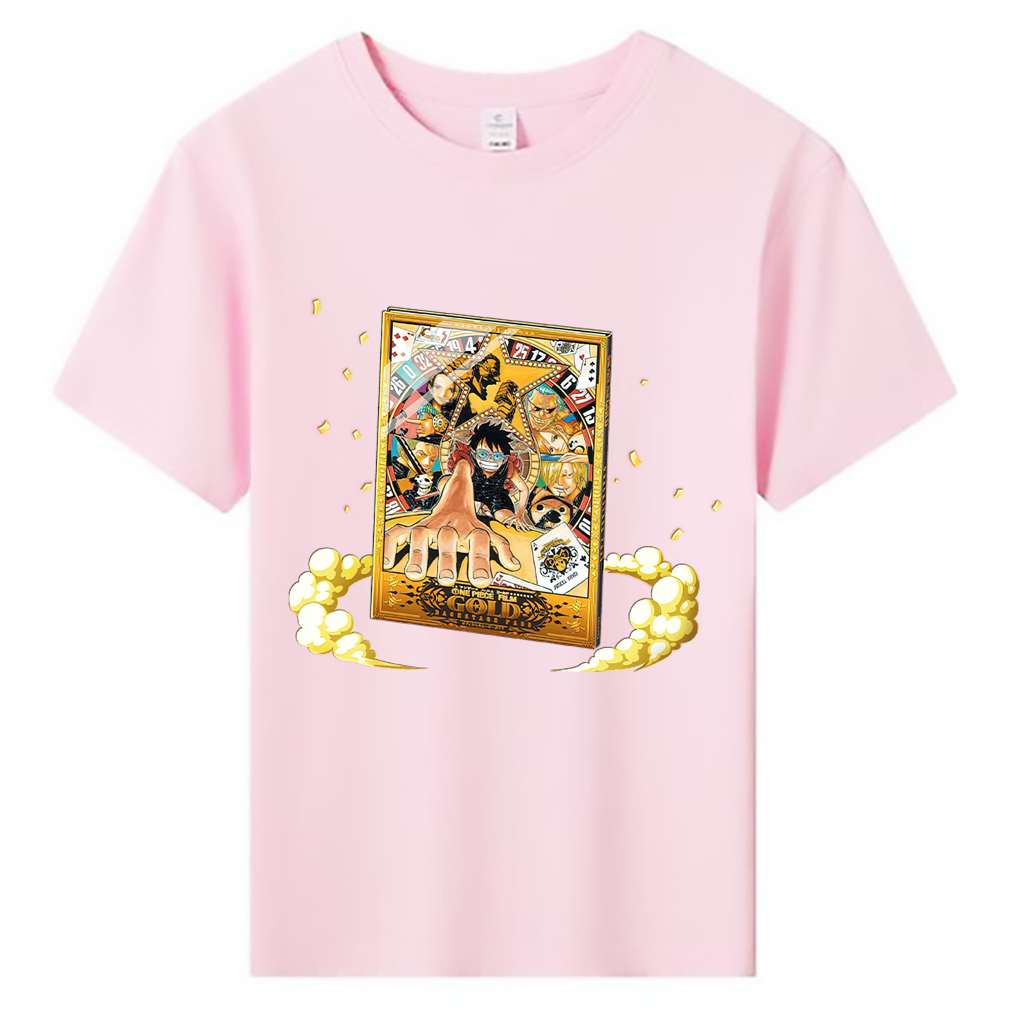 ワンピース モンキー・D・ルフィ ONE PIECE Monkey D. Luffy 綿100％キッズTシャツ（フロントプリント）