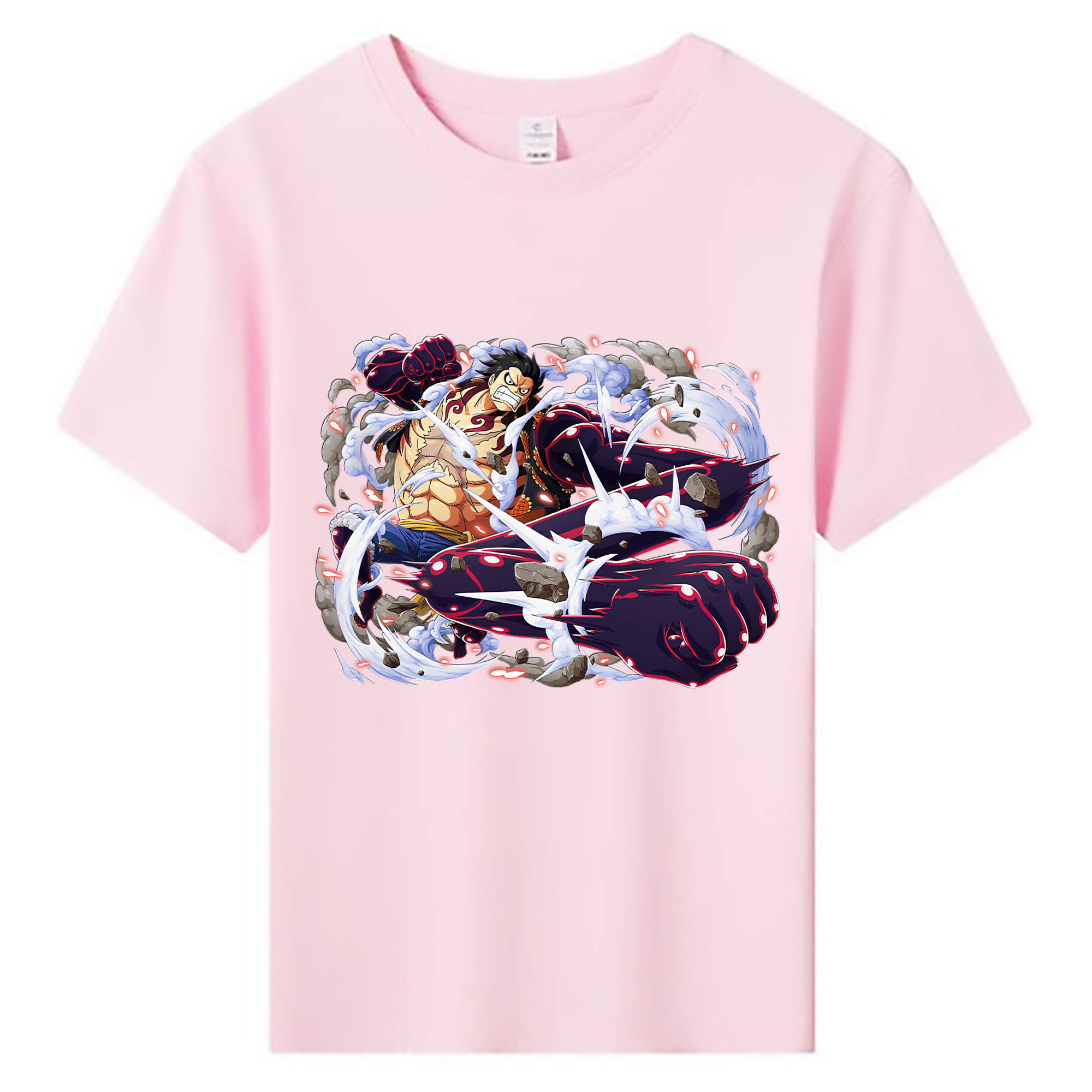 ワンピース モンキー・D・ルフィ ONE PIECE Monkey D. Luffy 綿100％キッズTシャツ（フロントプリント）
