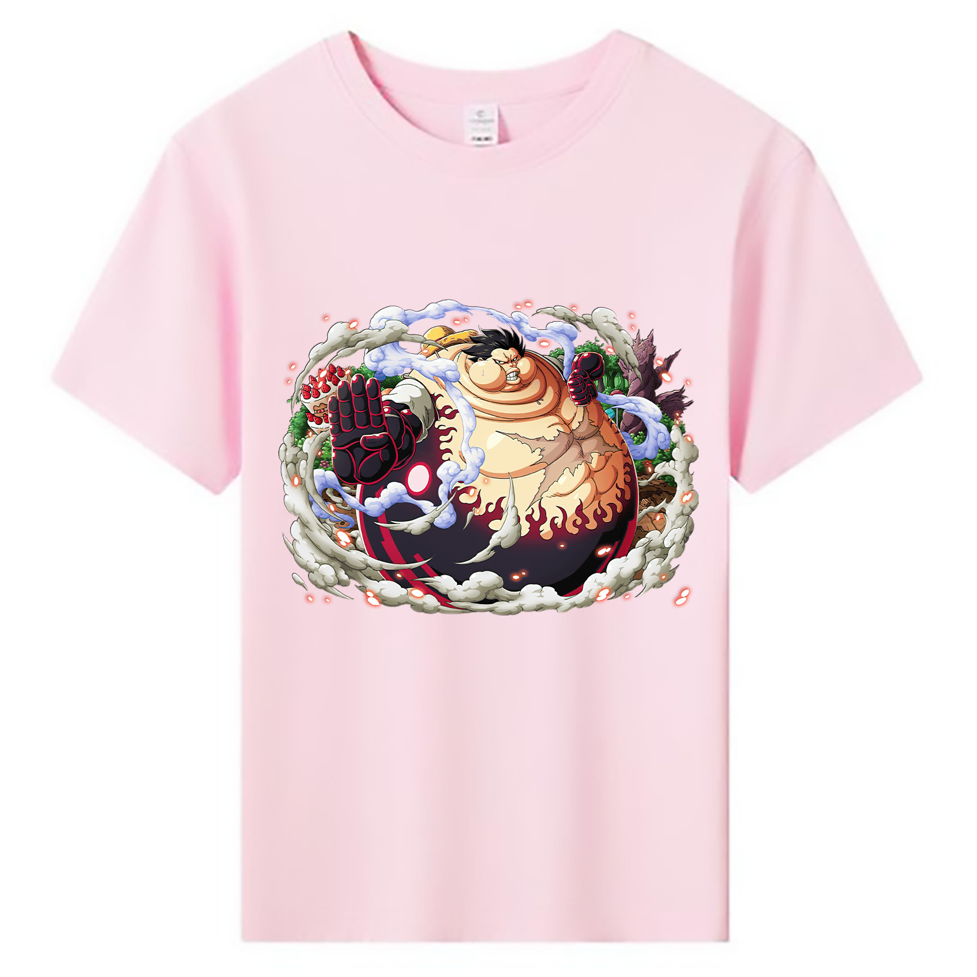 ワンピース モンキー・D・ルフィ ONE PIECE Monkey D. Luffy 綿100％キッズTシャツ（フロントプリント）