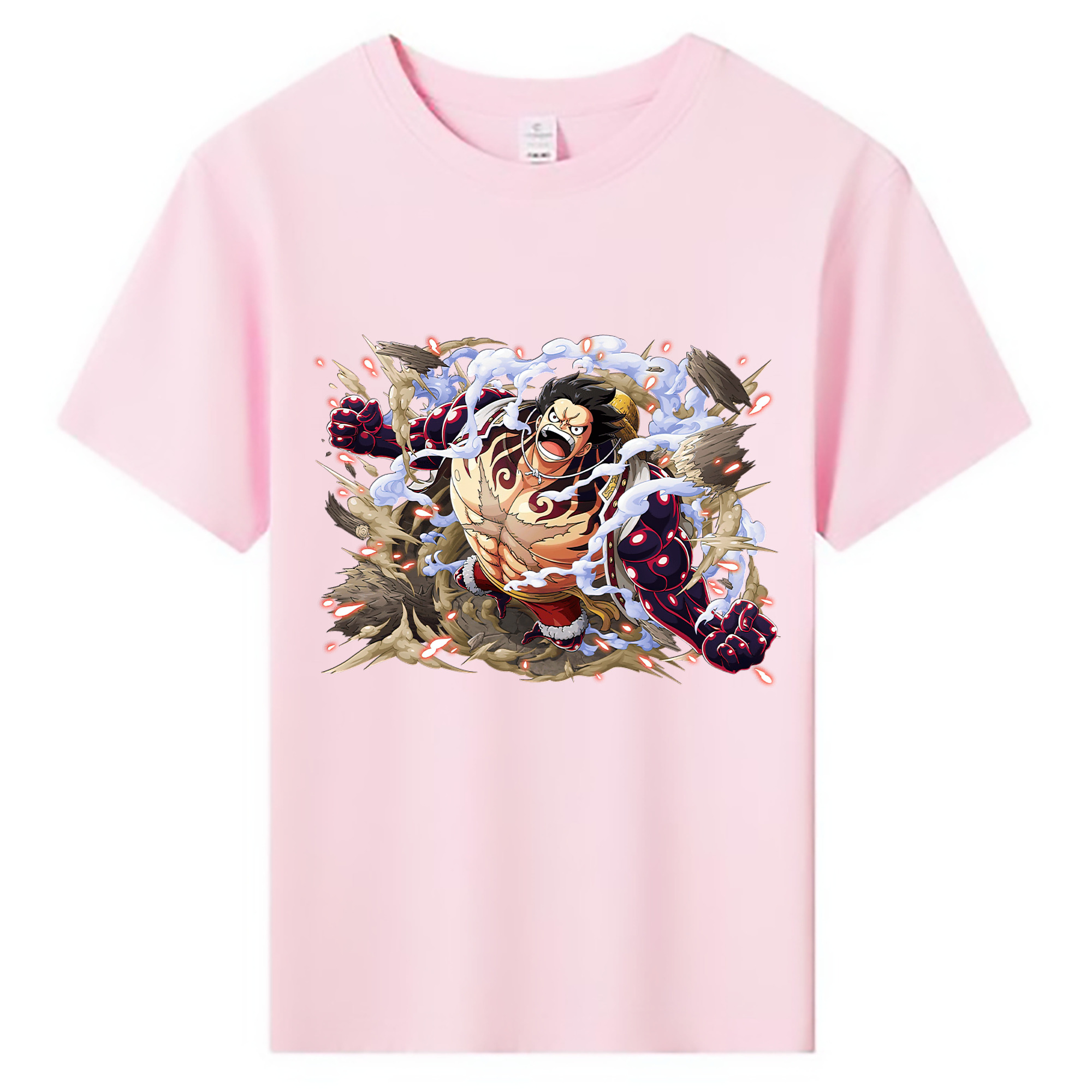 ワンピース モンキー・D・ルフィ ONE PIECE Monkey D. Luffy 綿100％キッズTシャツ（フロントプリント）