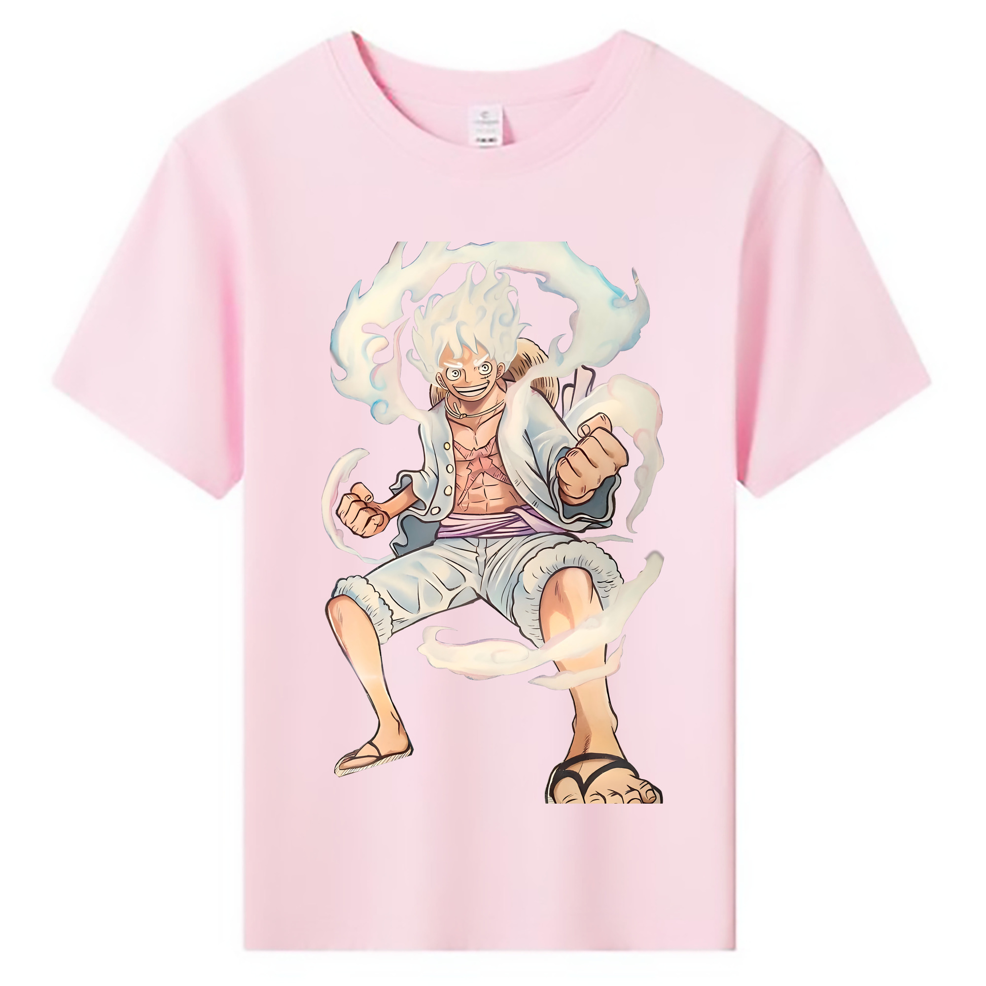 ワンピース モンキー・D・ルフィ ONE PIECE Monkey D. Luffy 綿100％キッズTシャツ（フロントプリント）