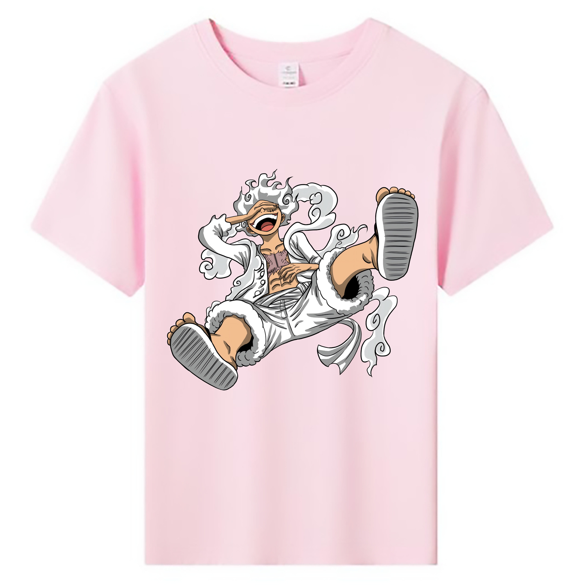 ワンピース モンキー・D・ルフィ ONE PIECE Monkey D. Luffy 綿100％キッズTシャツ（フロントプリント）