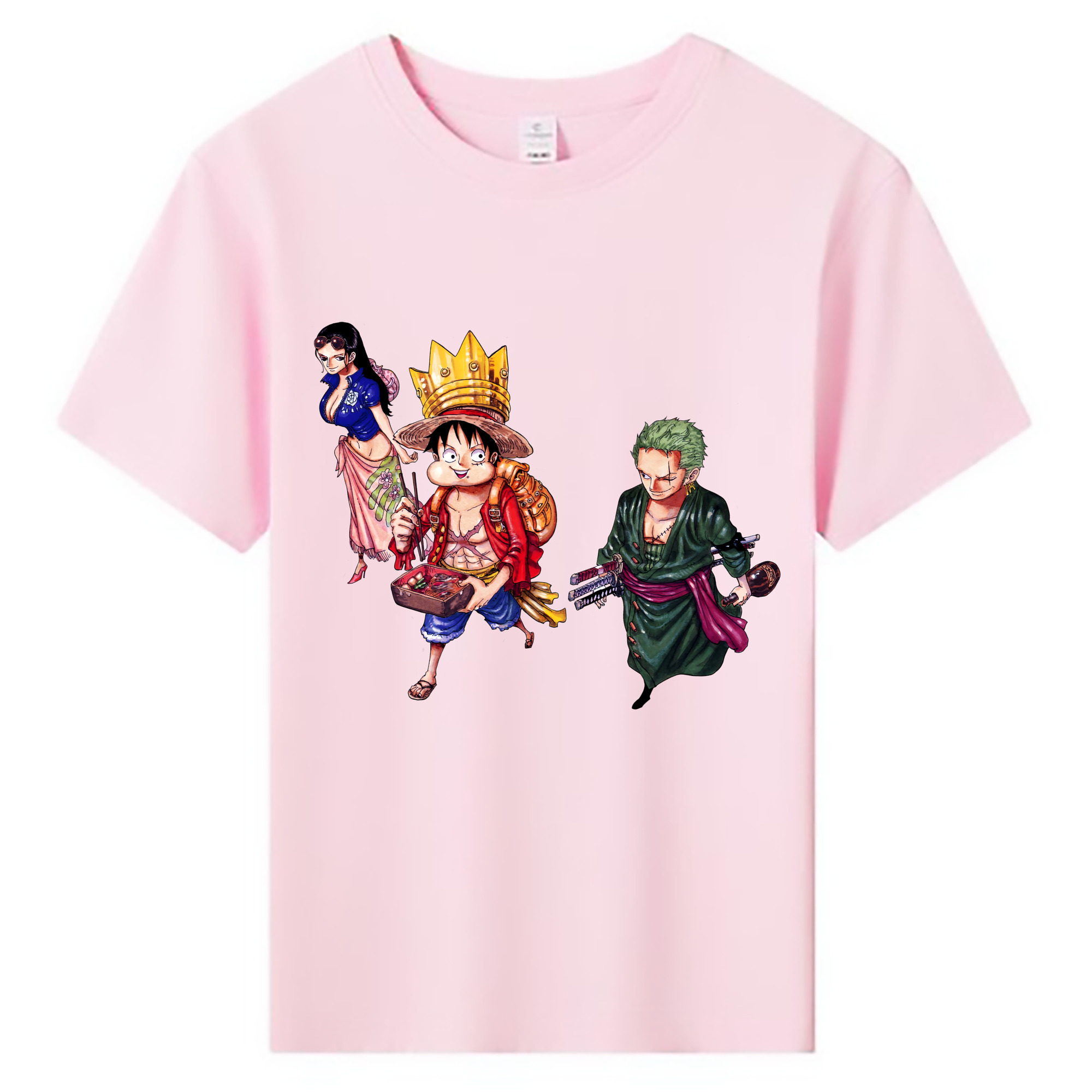 ワンピース モンキー・D・ルフィ ONE PIECE Monkey D. Luffy 綿100％キッズTシャツ（フロントプリント）