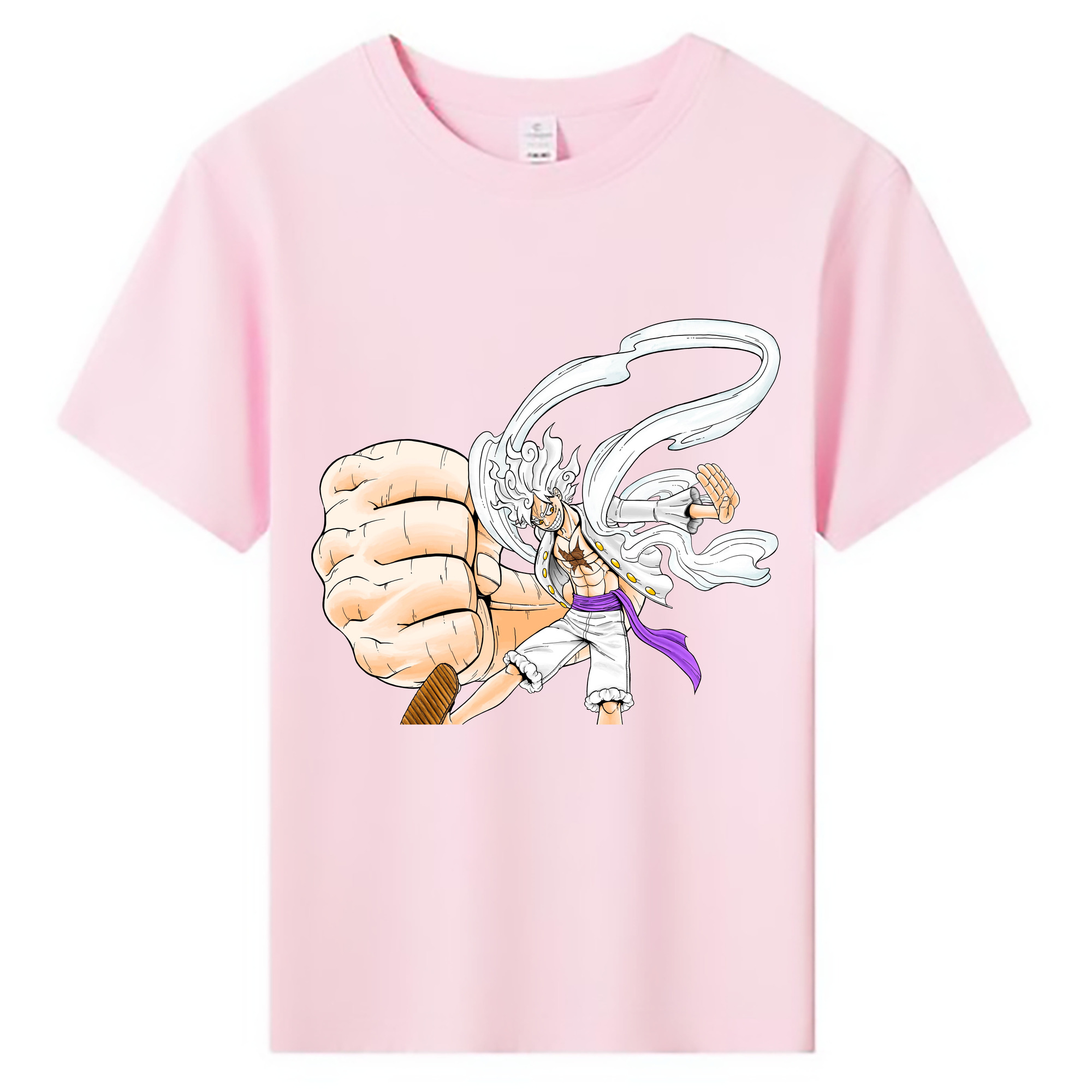 ワンピース モンキー・D・ルフィ ONE PIECE Monkey D. Luffy 綿100％キッズTシャツ（フロントプリント）