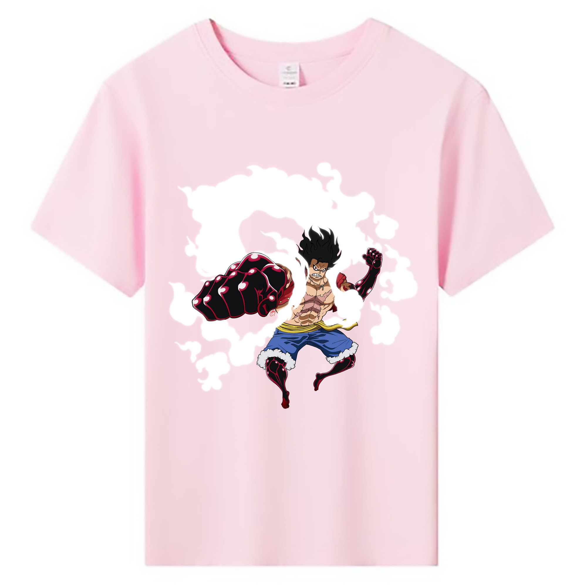 ワンピース モンキー・D・ルフィ ONE PIECE Monkey D. Luffy 綿100％キッズTシャツ（フロントプリント）
